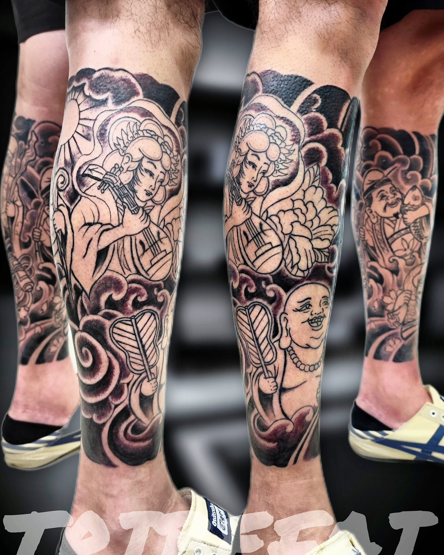 Tattoo by @tribe_tattoo — japanese_irezumi, black_and_grey