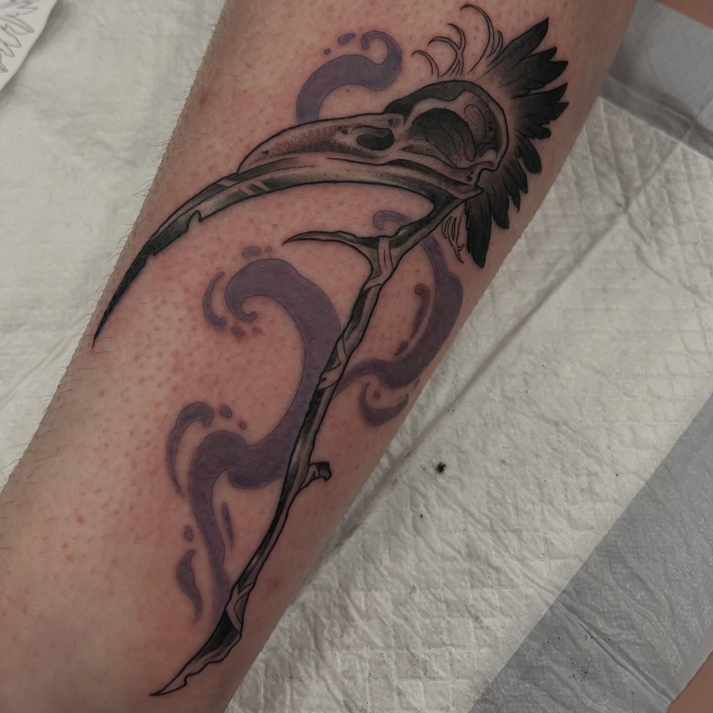 Tattoo by @bobboinks — black_and_grey