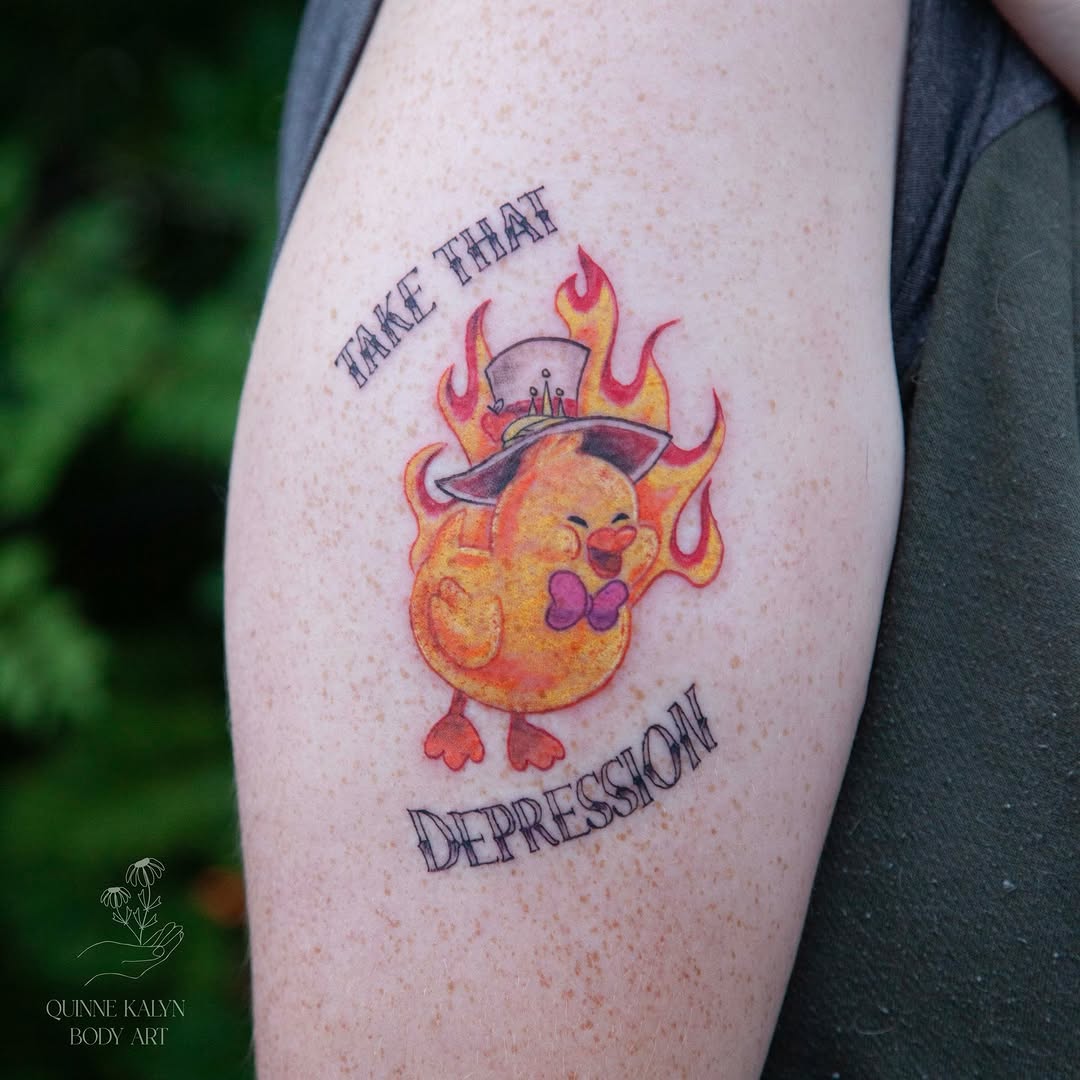 Tattoo by @quinnekalynbodyart — new_school, lettering_script