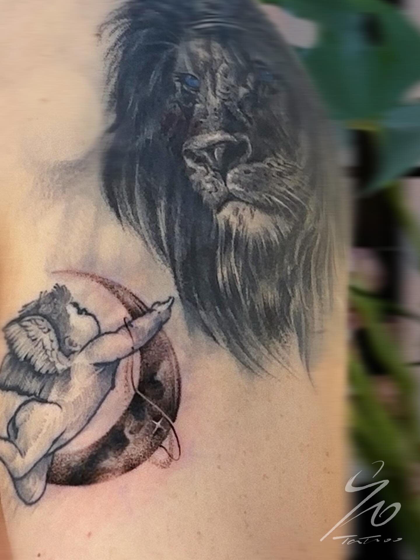 Tattoo by @90tattoo_ — realism, black_and_grey