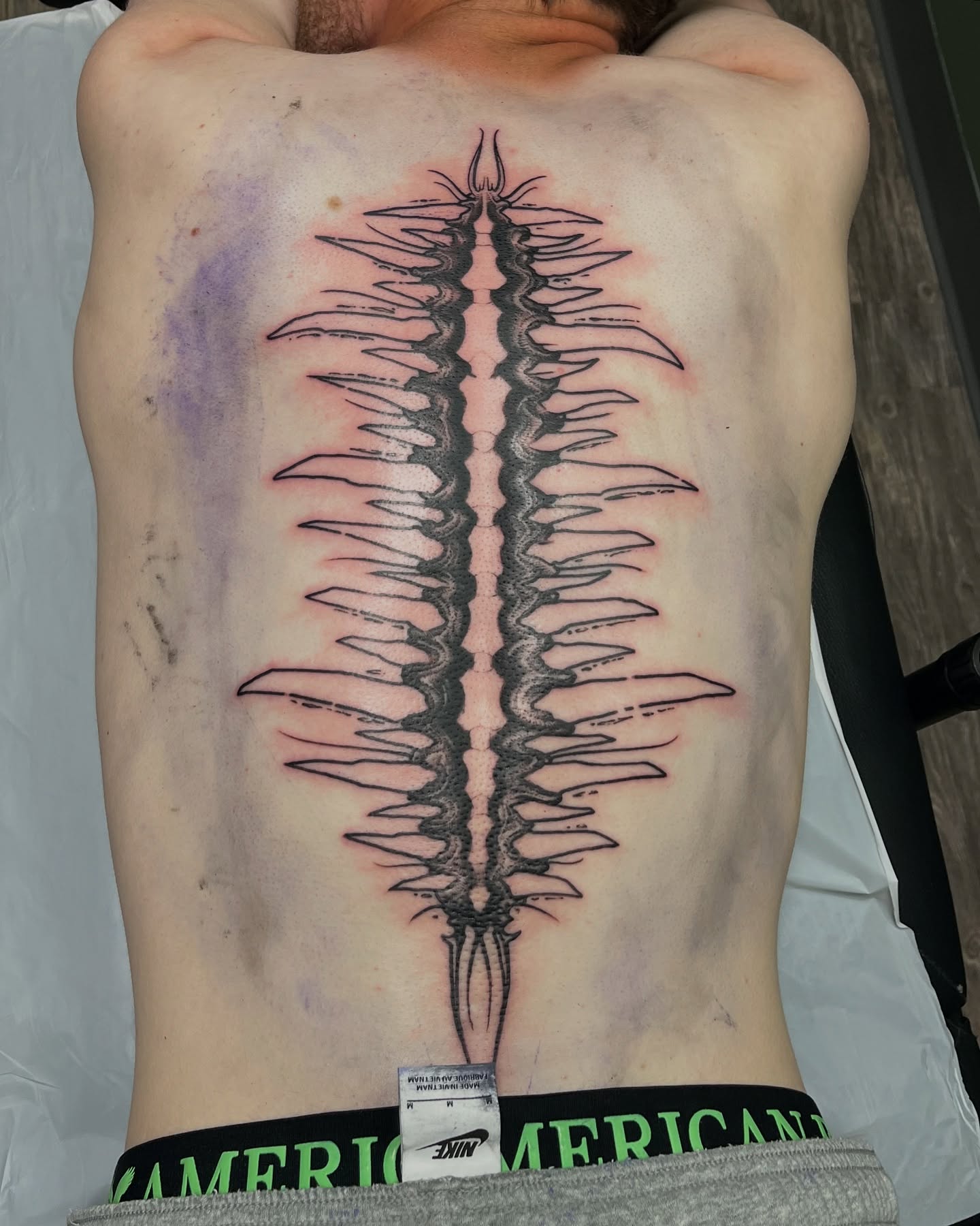 Tattoo by @tattoosbycameronj — blackwork, geometric