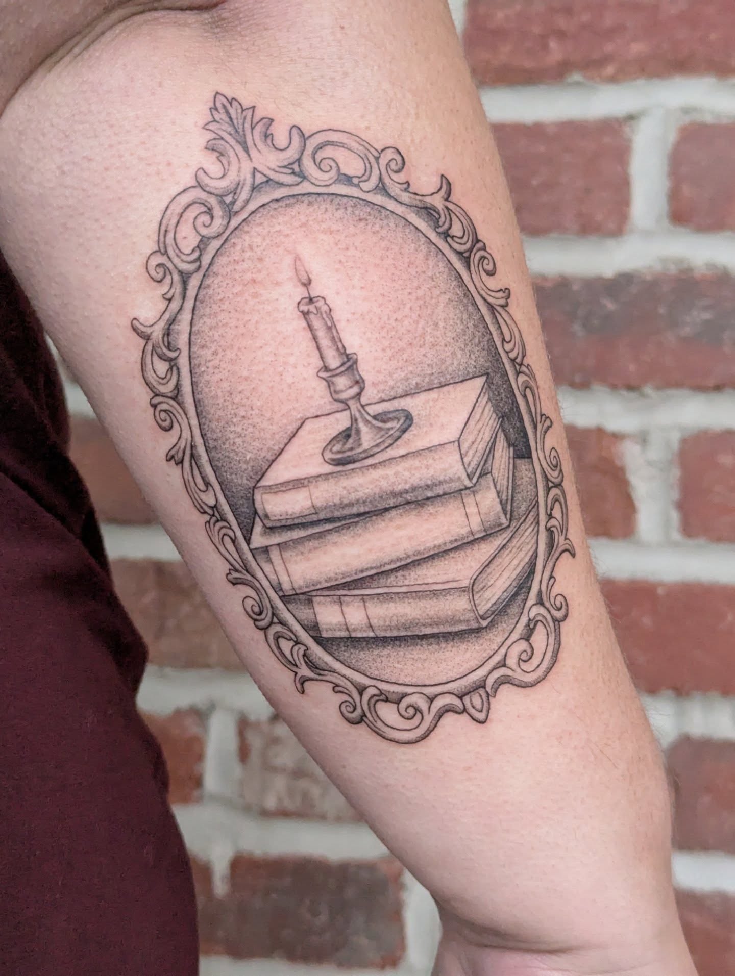 Tattoo by @colormemegantattoos โ dotwork, realism