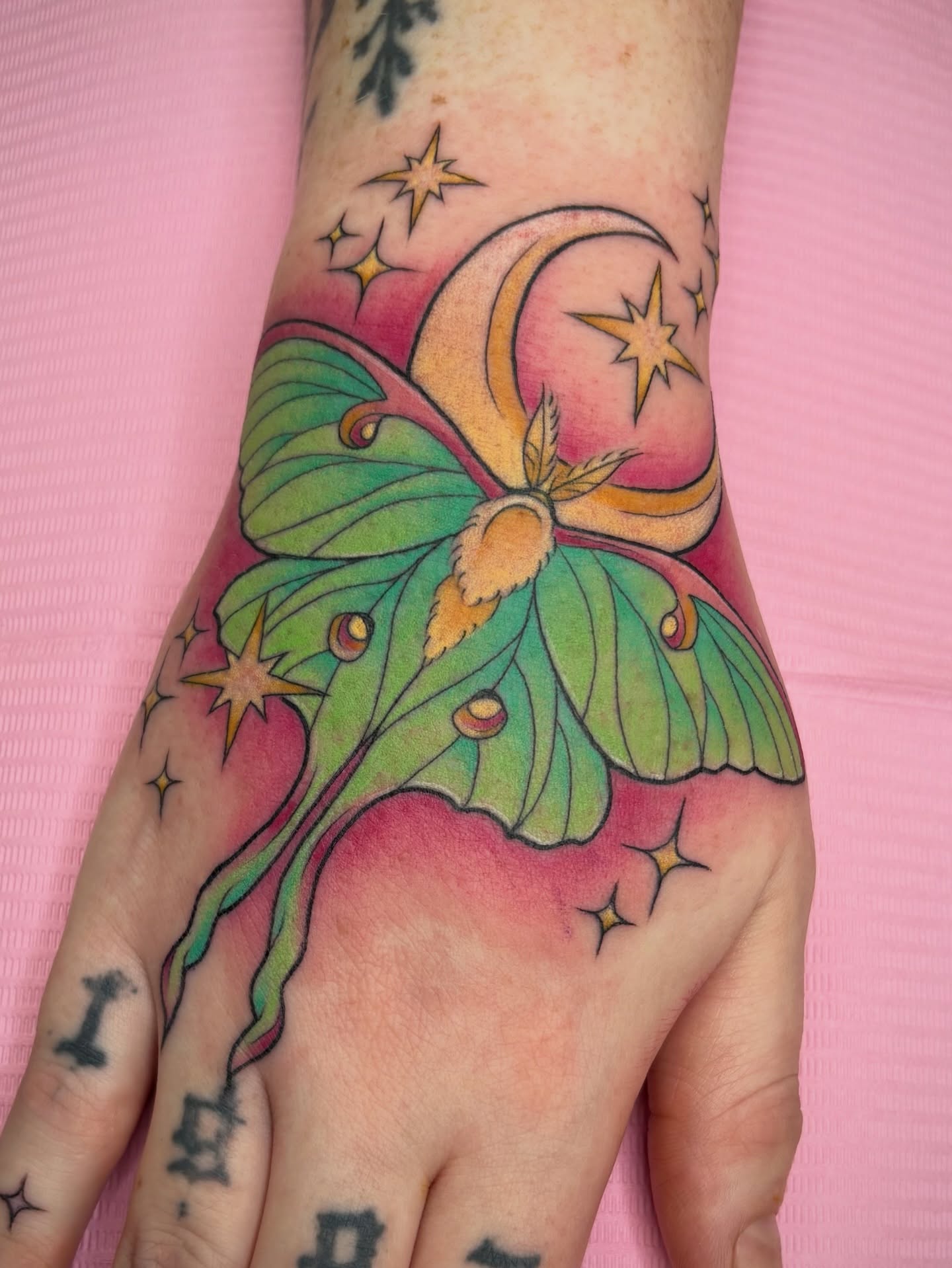 Tattoo by @aves_inks — watercolor, illustrative
