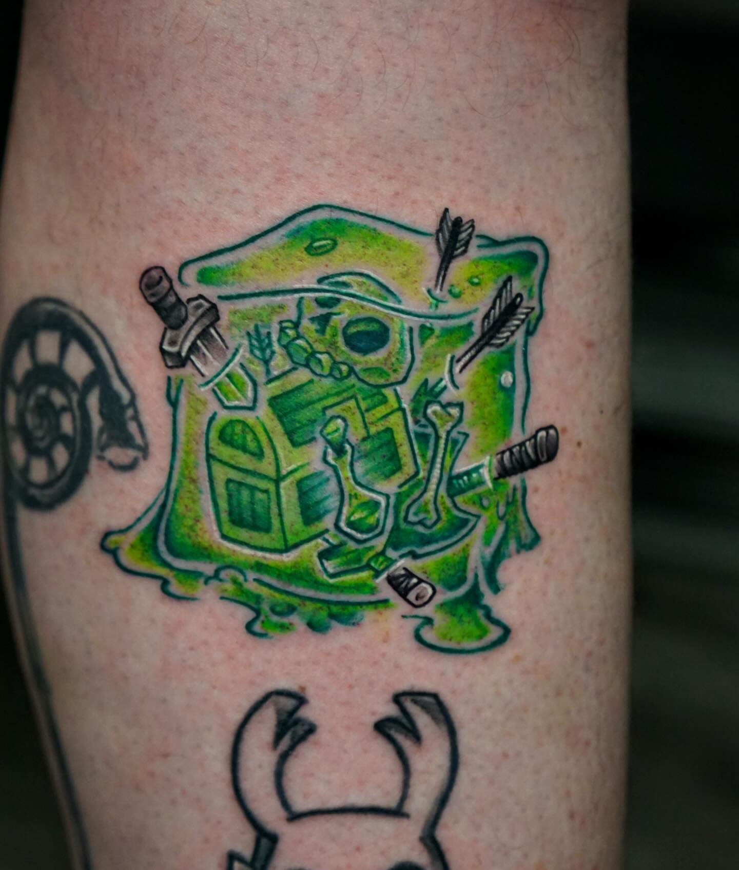 Tattoo by @notnicktattoo — dotwork