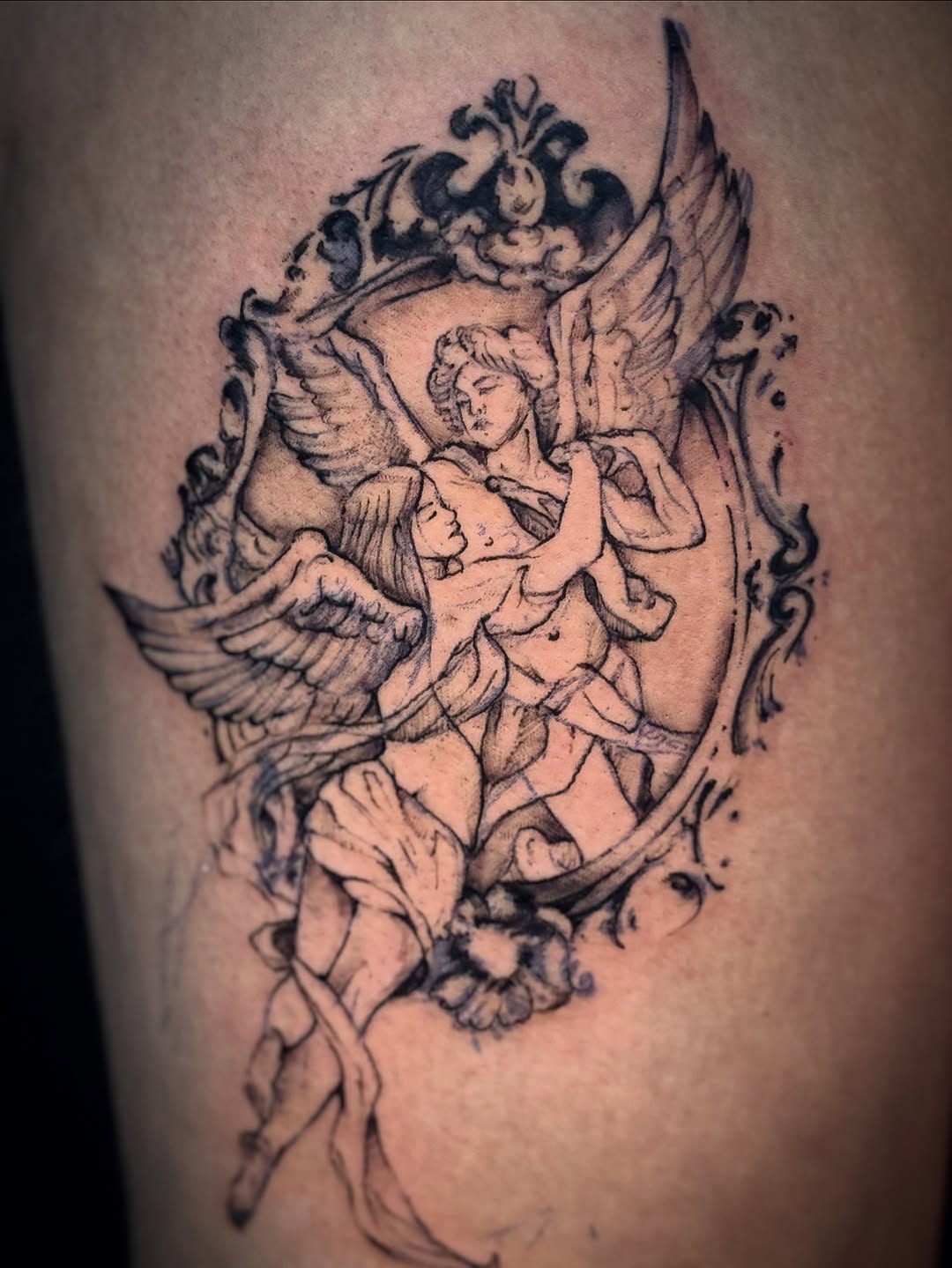 Tattoo by @jazzstabz — realism, black_and_grey