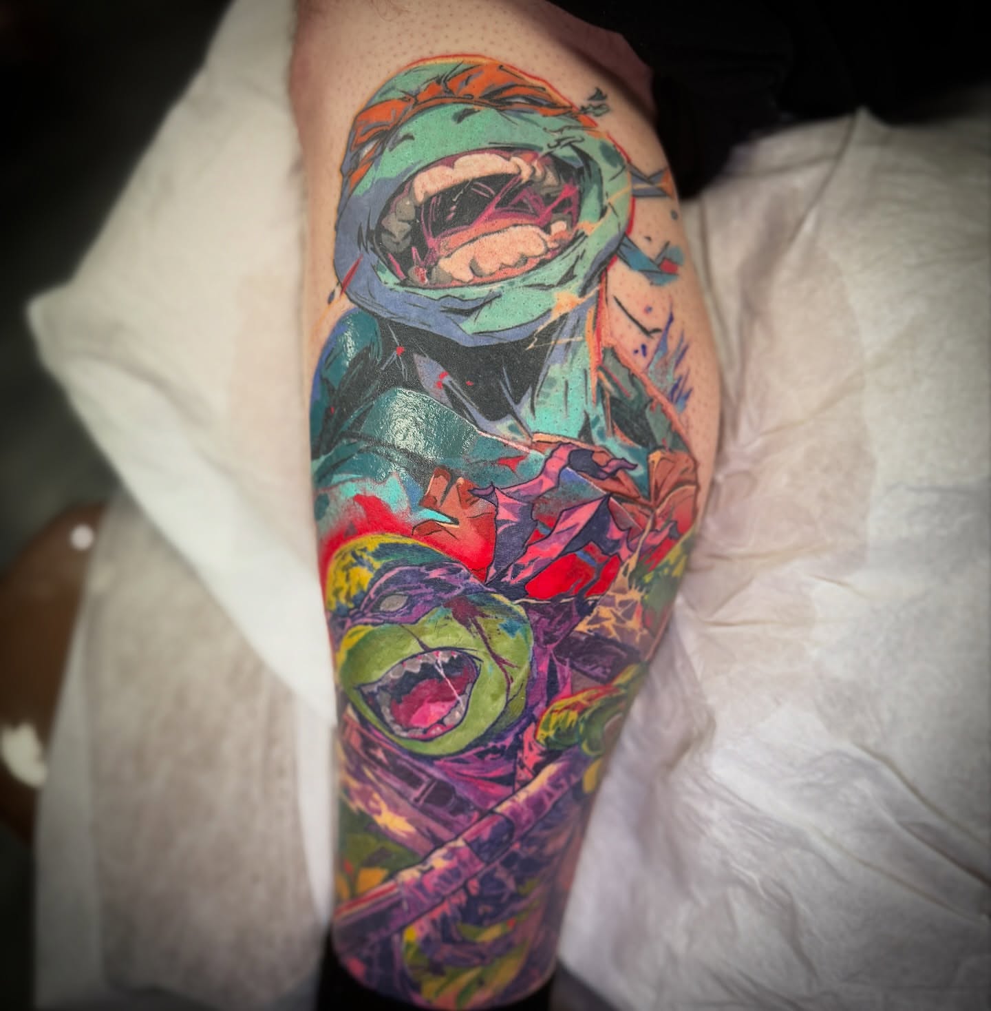 Tattoo by @jesustattoos — dotwork, new_school
