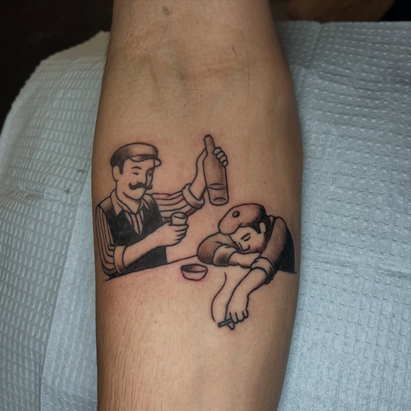 Tattoo by @bbcrla — black_and_grey