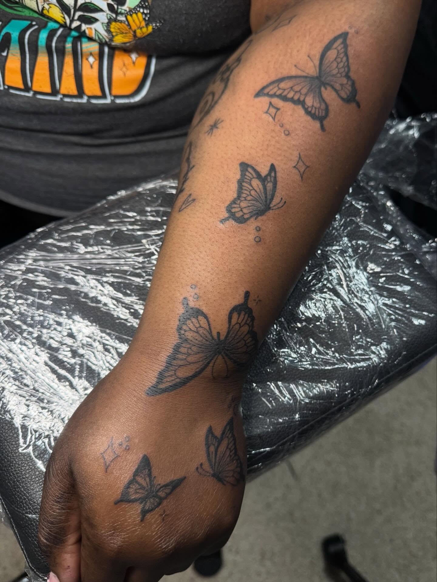 Tattoo by @tattedbytam — dotwork