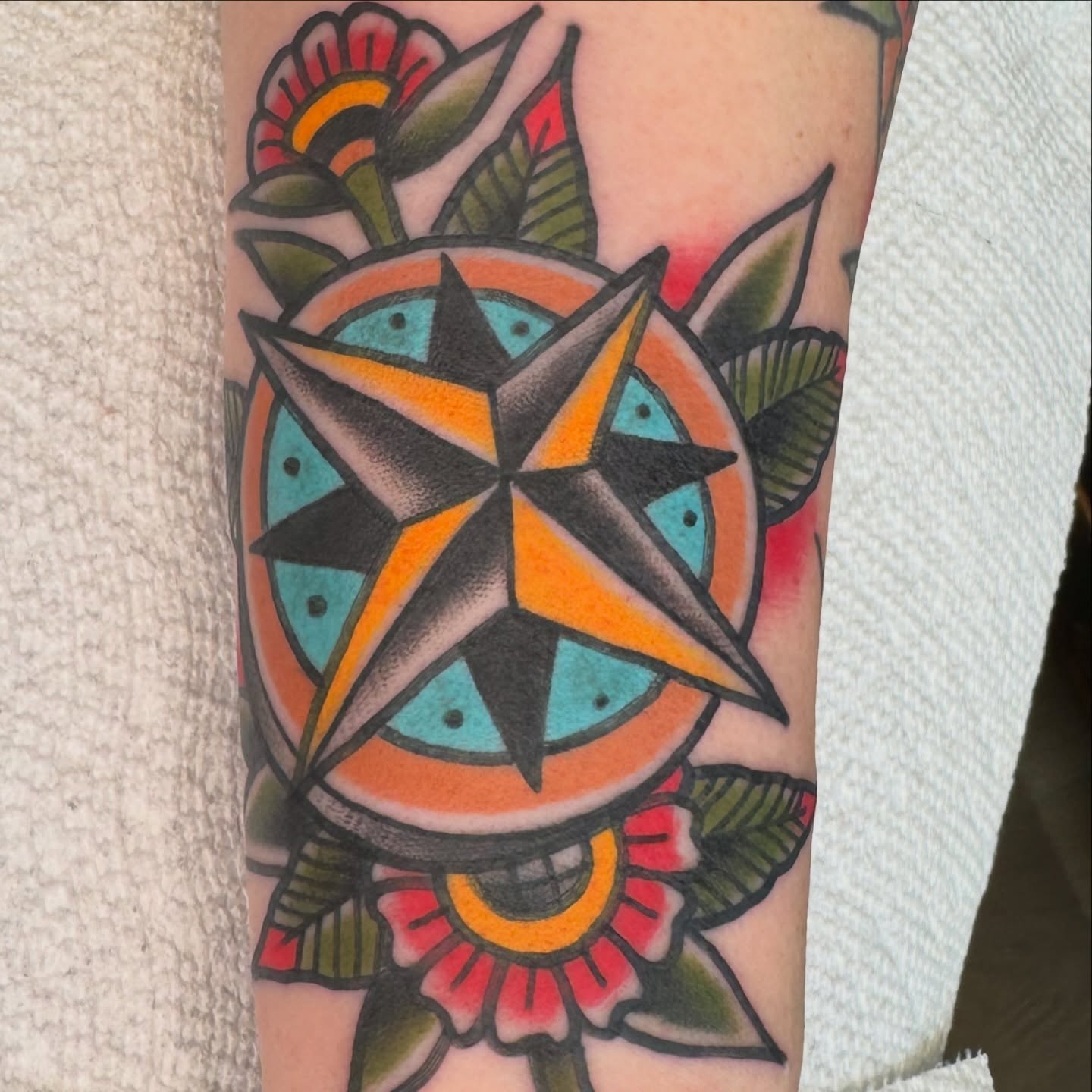 Tattoo by @jeremyhudsontattoo — american_traditional, geometric