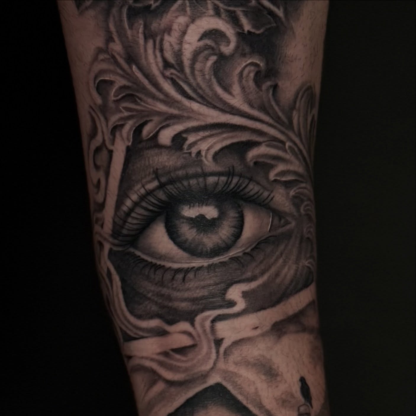Tattoo by @vkilamb_studiotattoo — black_and_grey, realism