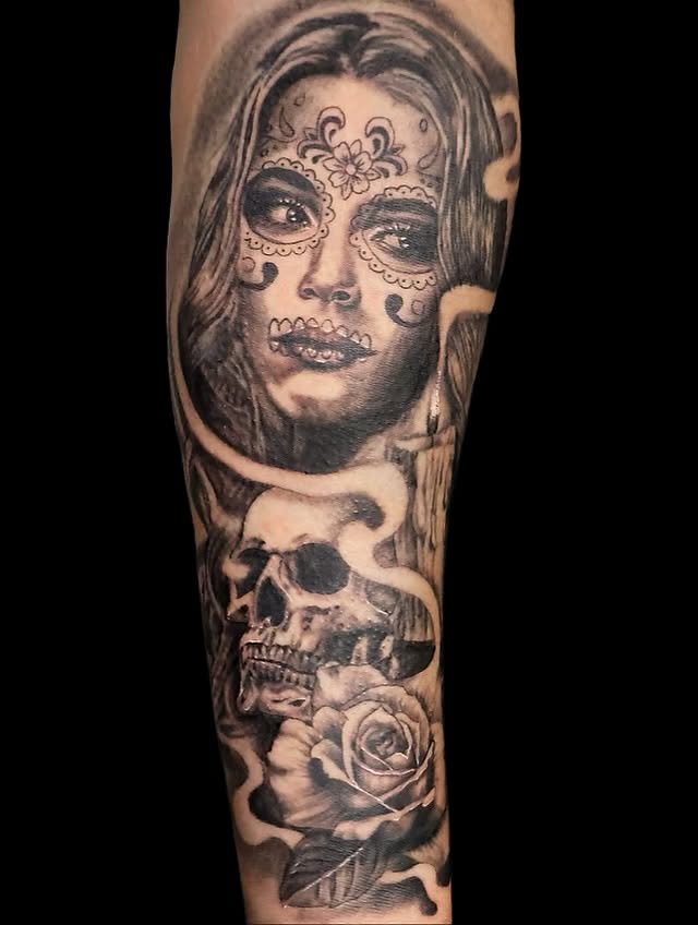 Tattoo by @dzulmaster — black_and_grey, realism