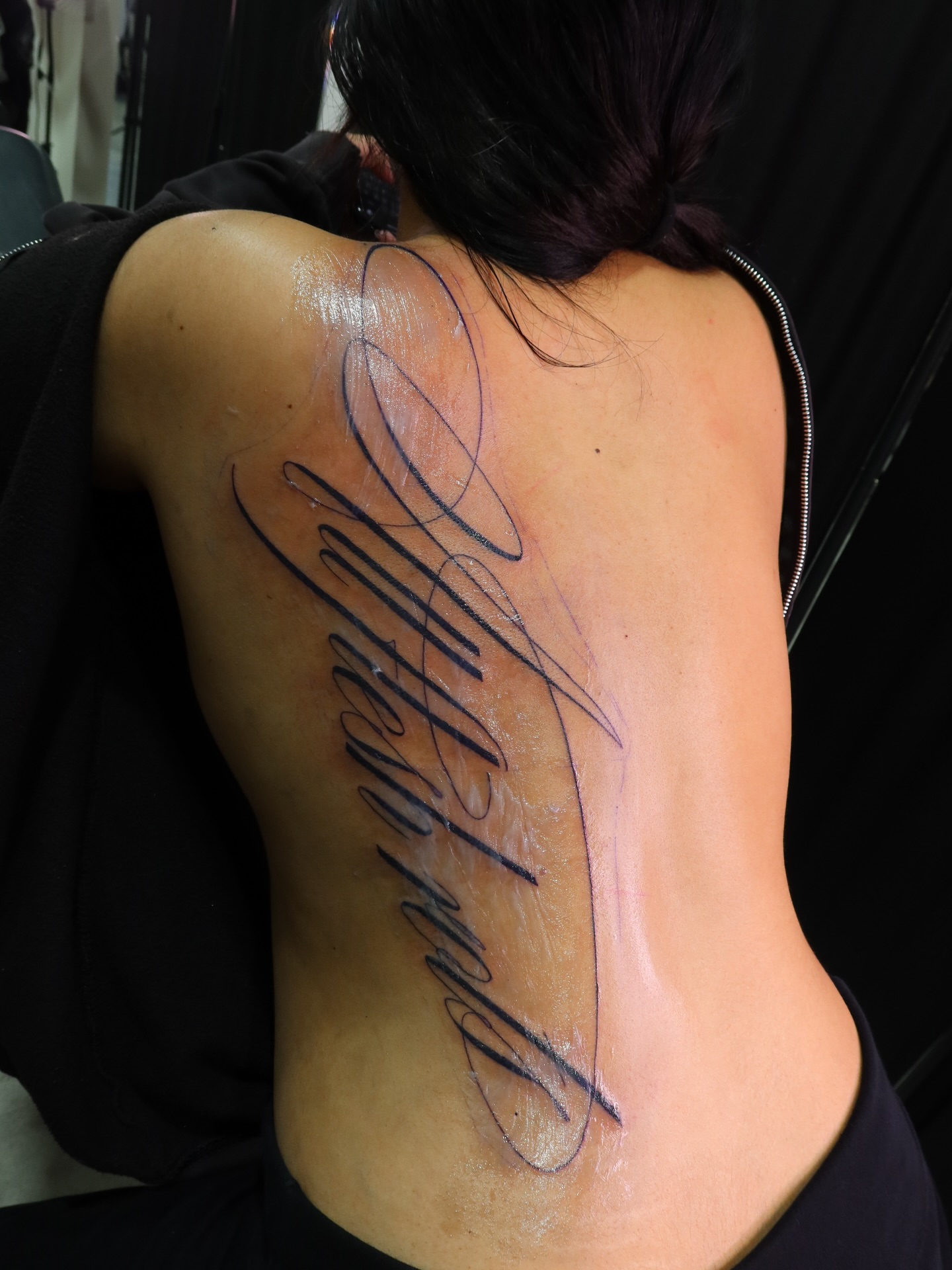 Tattoo by @lexgetink — lettering_script