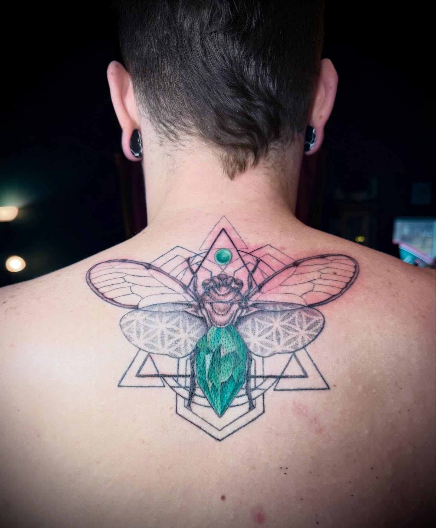 Tattoo by @shelly.elissa.tattoos — geometric