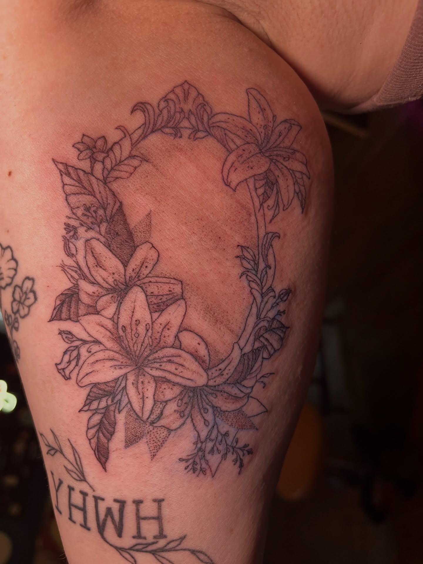 Tattoo by @syreetattoos — dotwork, ornamental