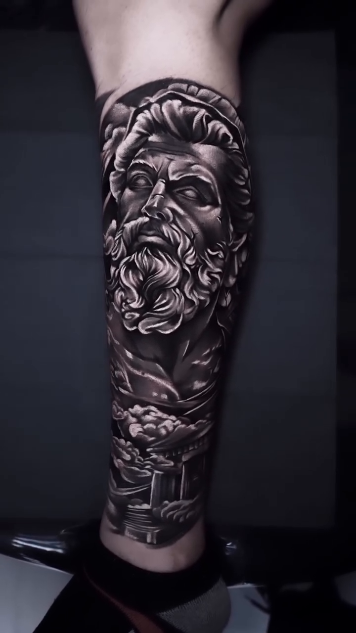 Tattoo by @ronaldinktattoo — realism, black_and_grey