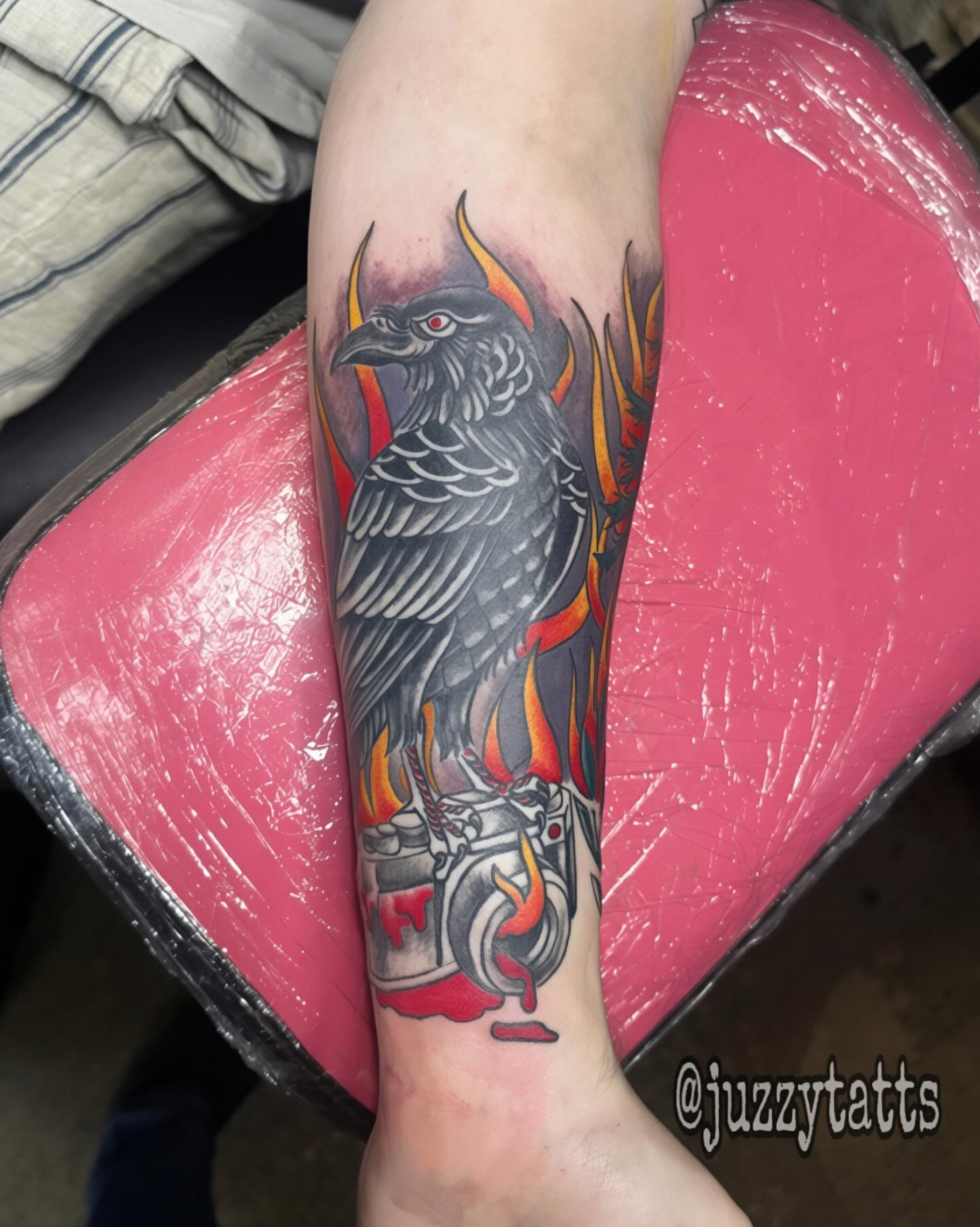 Tattoo by @juzzytatts — american_traditional