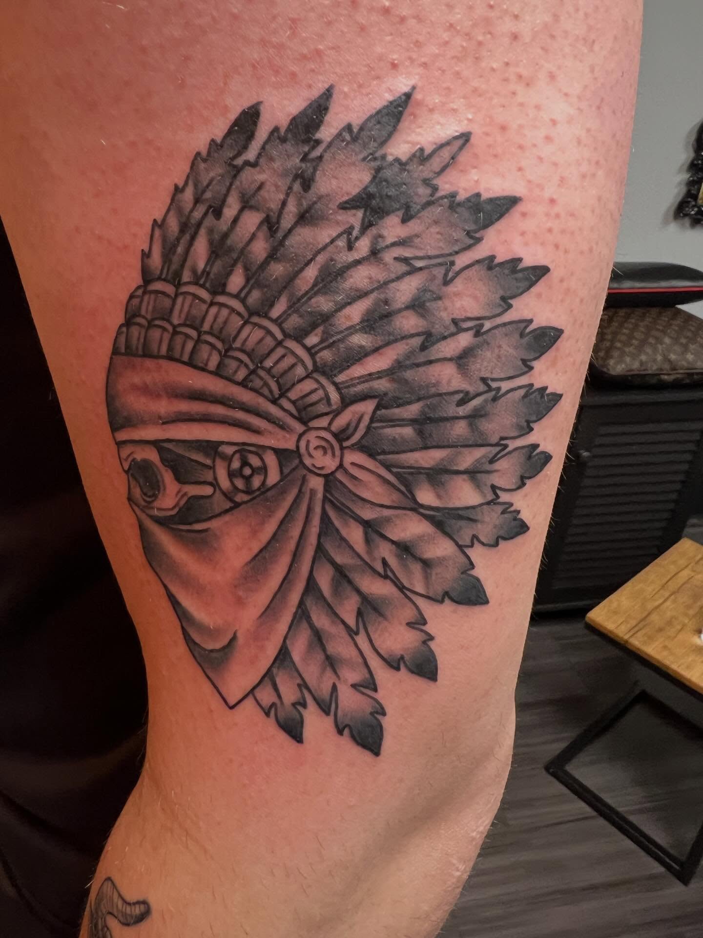 Tattoo by @benriffetattoos — black_and_grey