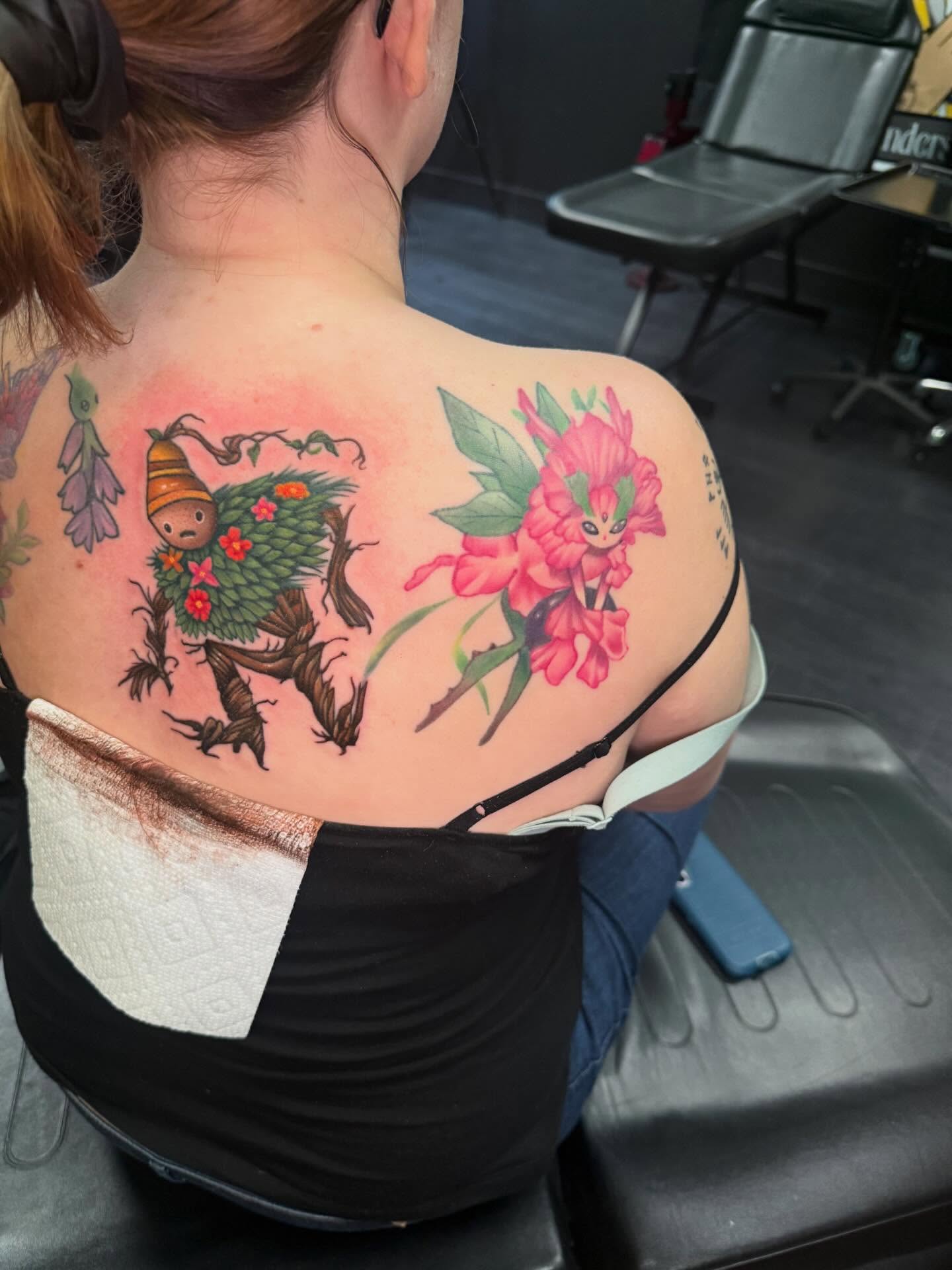 Tattoo by @mademariontattoos — illustrative, anime
