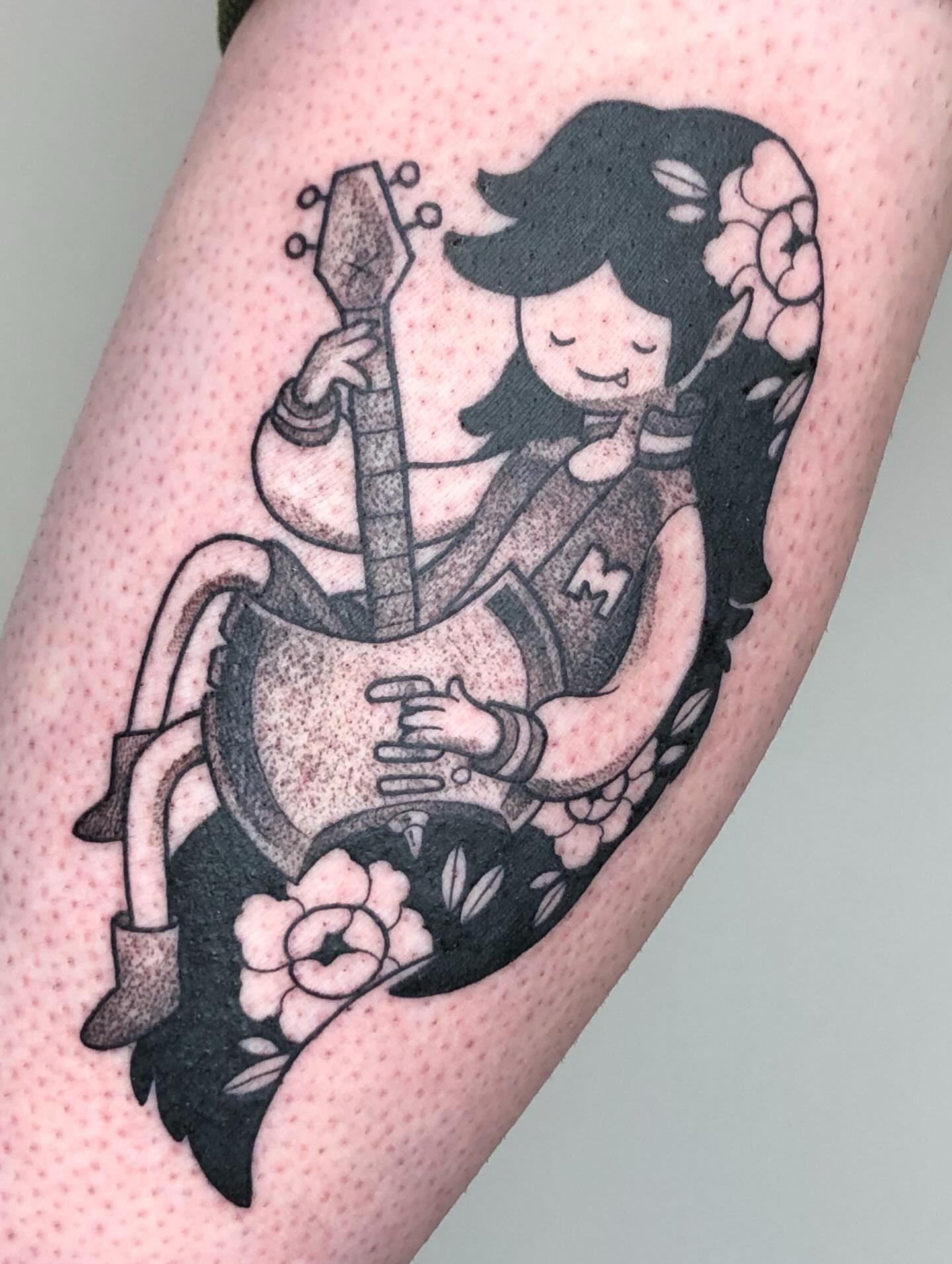 Tattoo by @katie.the.chiang — dotwork, black_and_grey
