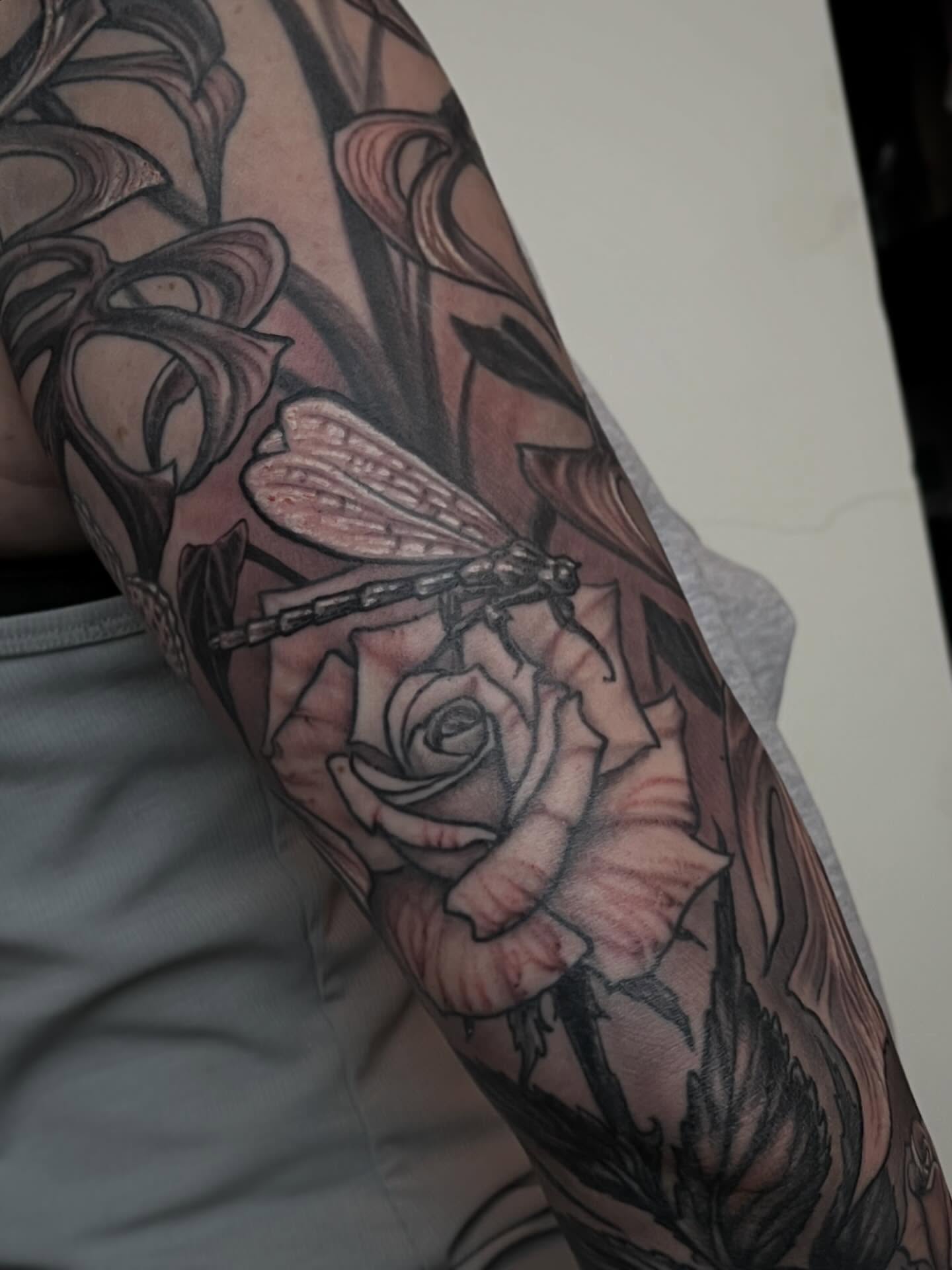 Tattoo by @evanmakesart — black_and_grey, realism