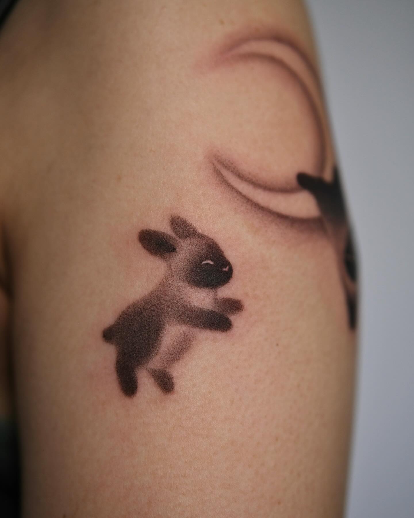 Tattoo by @toki.tattoos — black_and_grey
