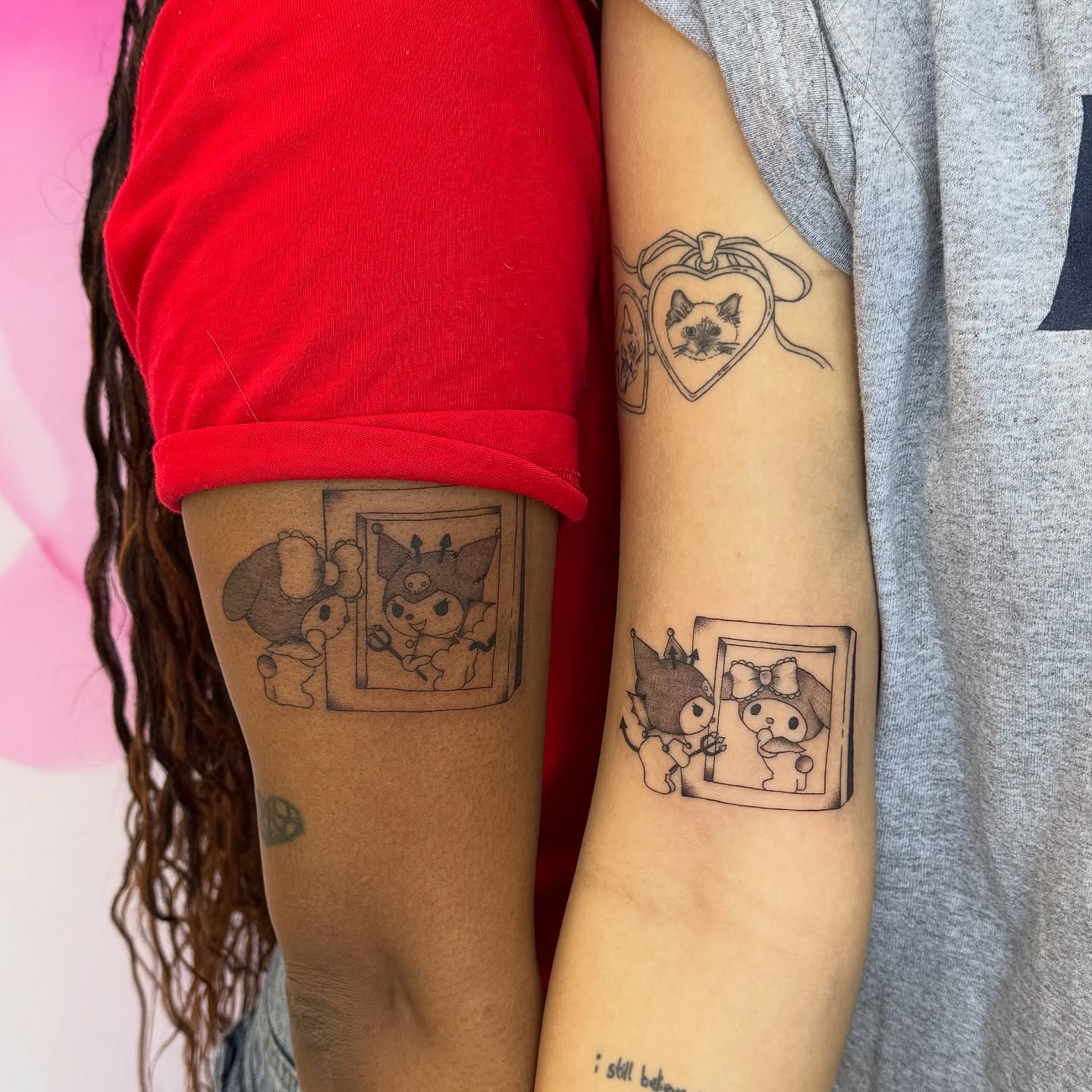 Tattoo by @bambi.brows β anime, dotwork