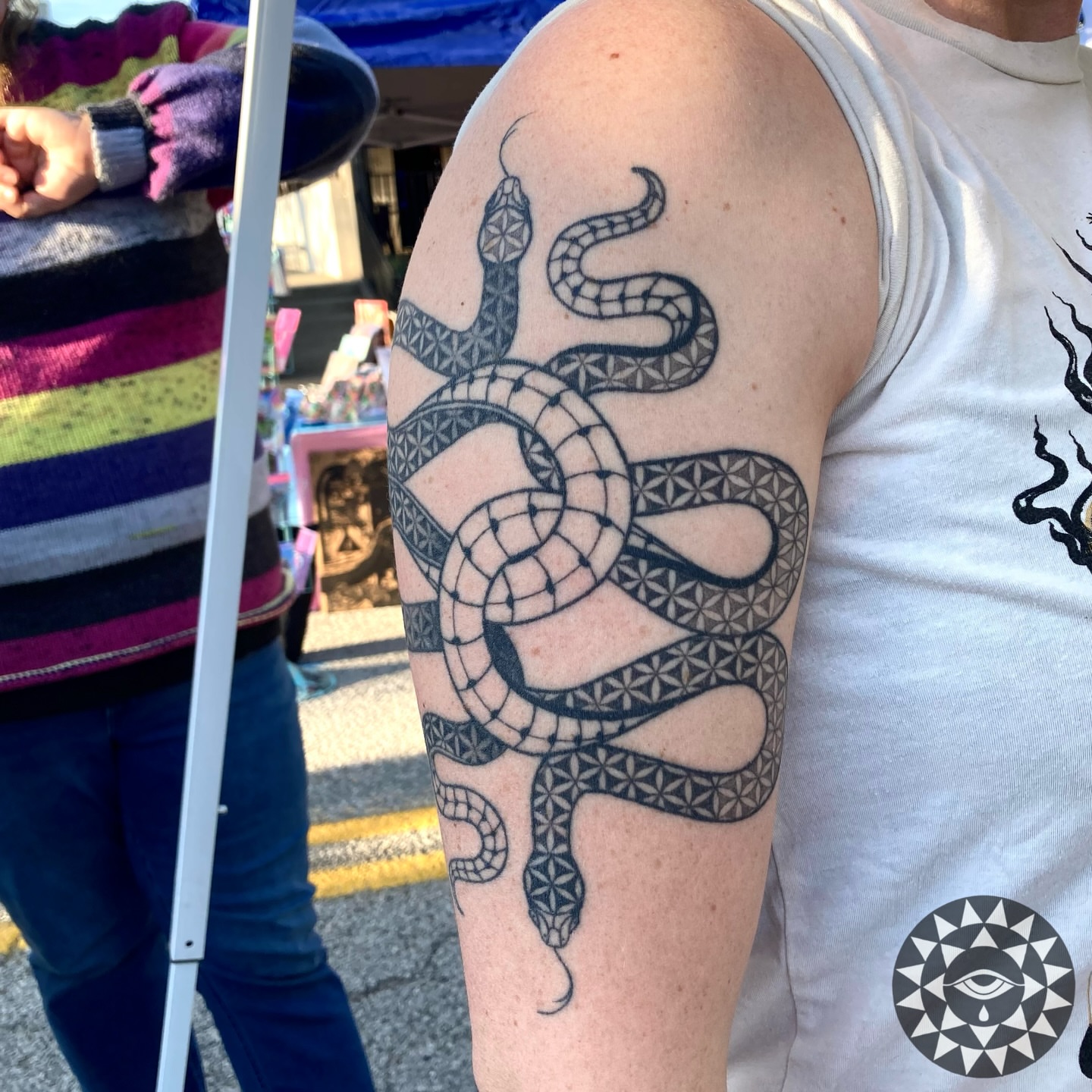 Tattoo by @chelsartistry — geometric