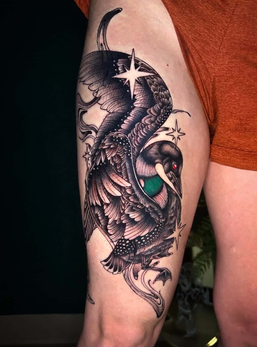 Tattoo by @_inked_ann_ — dotwork, realism