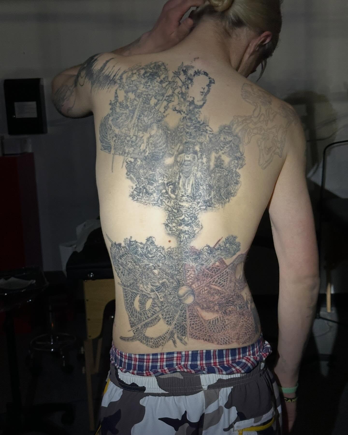 Tattoo by @gregory.bramble โ japanese_irezumi, dotwork
