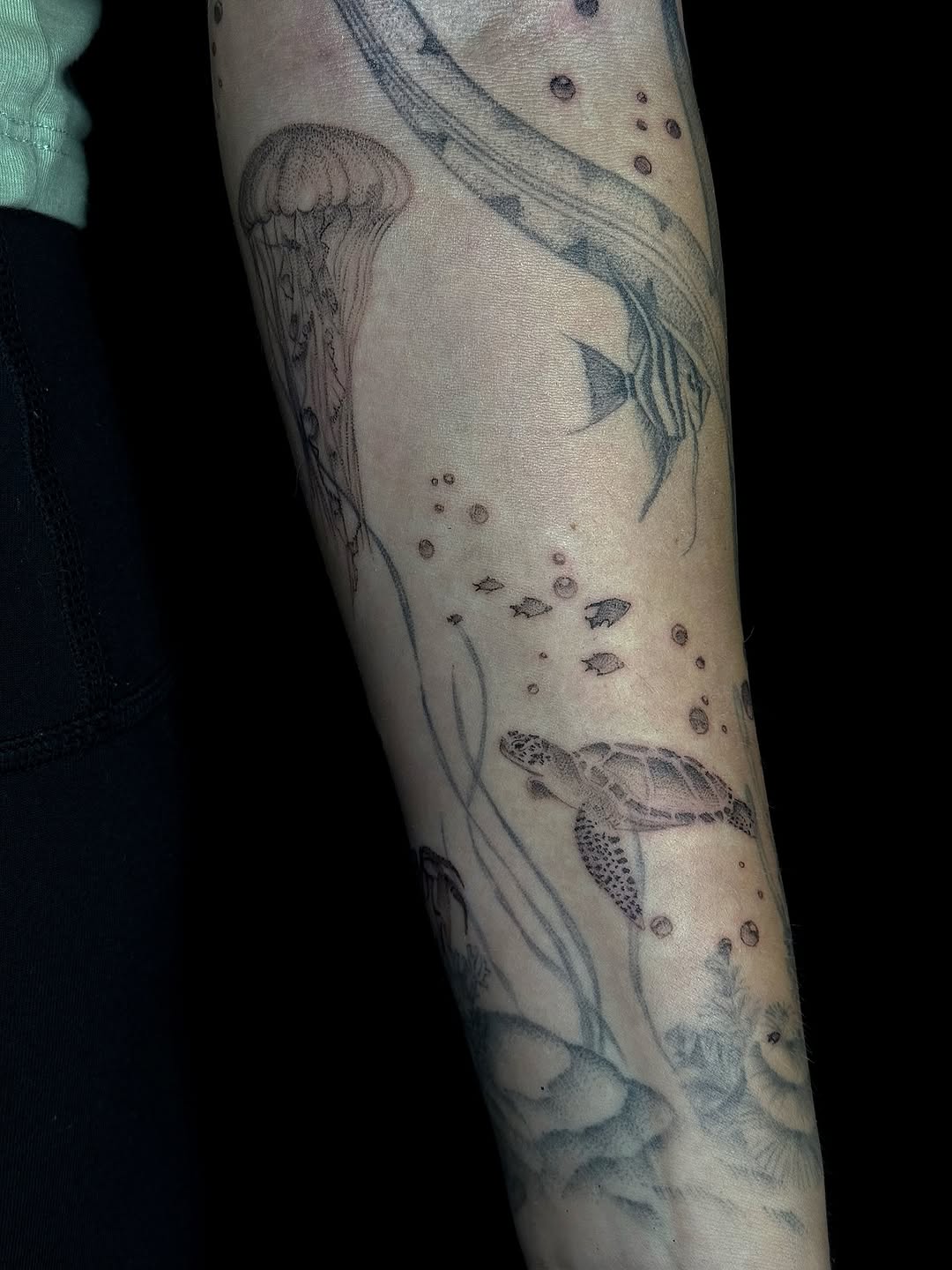 Tattoo by @cultofspice — black_and_grey, realism