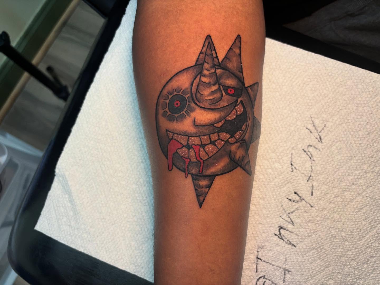 Tattoo by @inkys_ink — dotwork, dark_realism