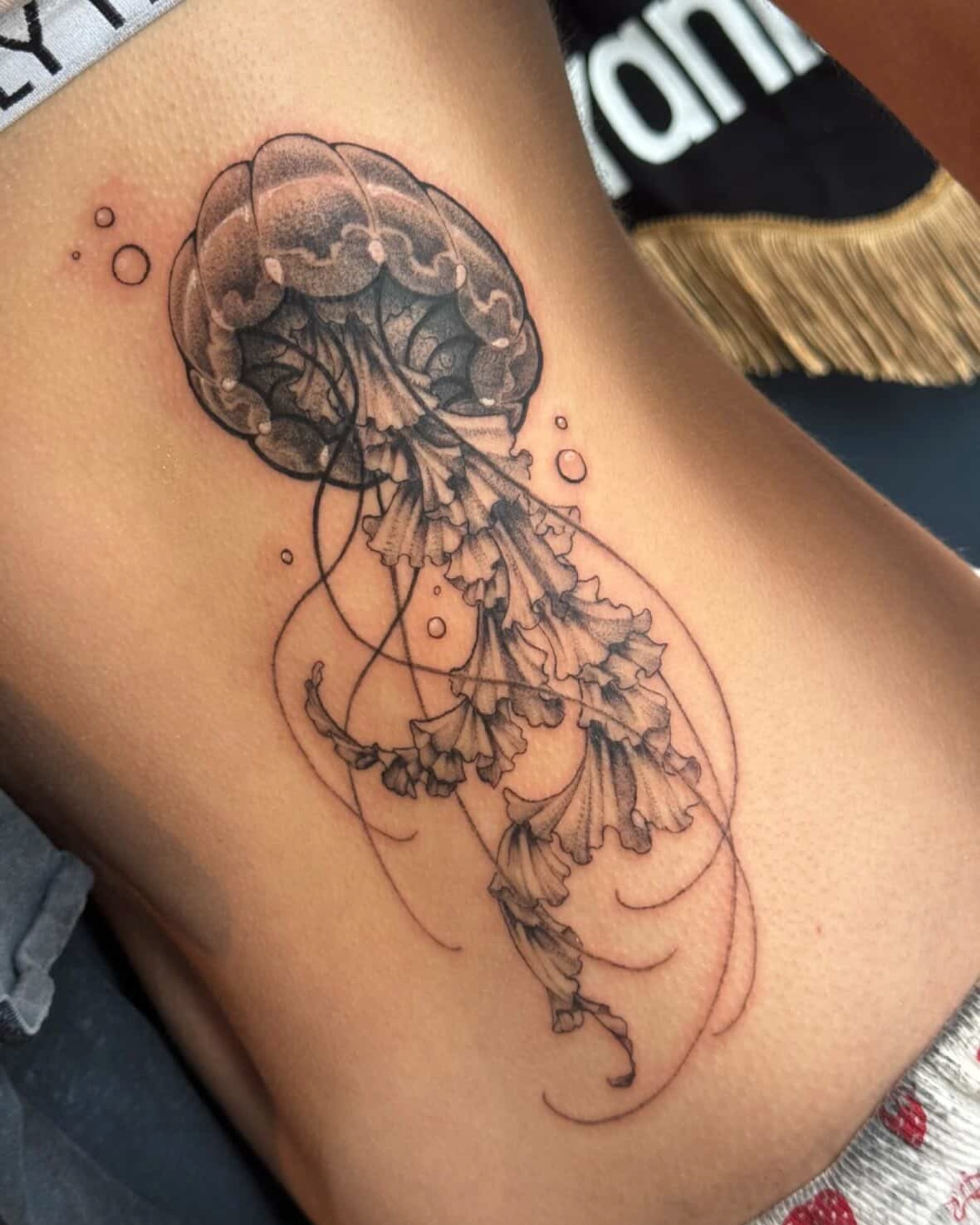 Tattoo by @yani.inkz — black_and_grey