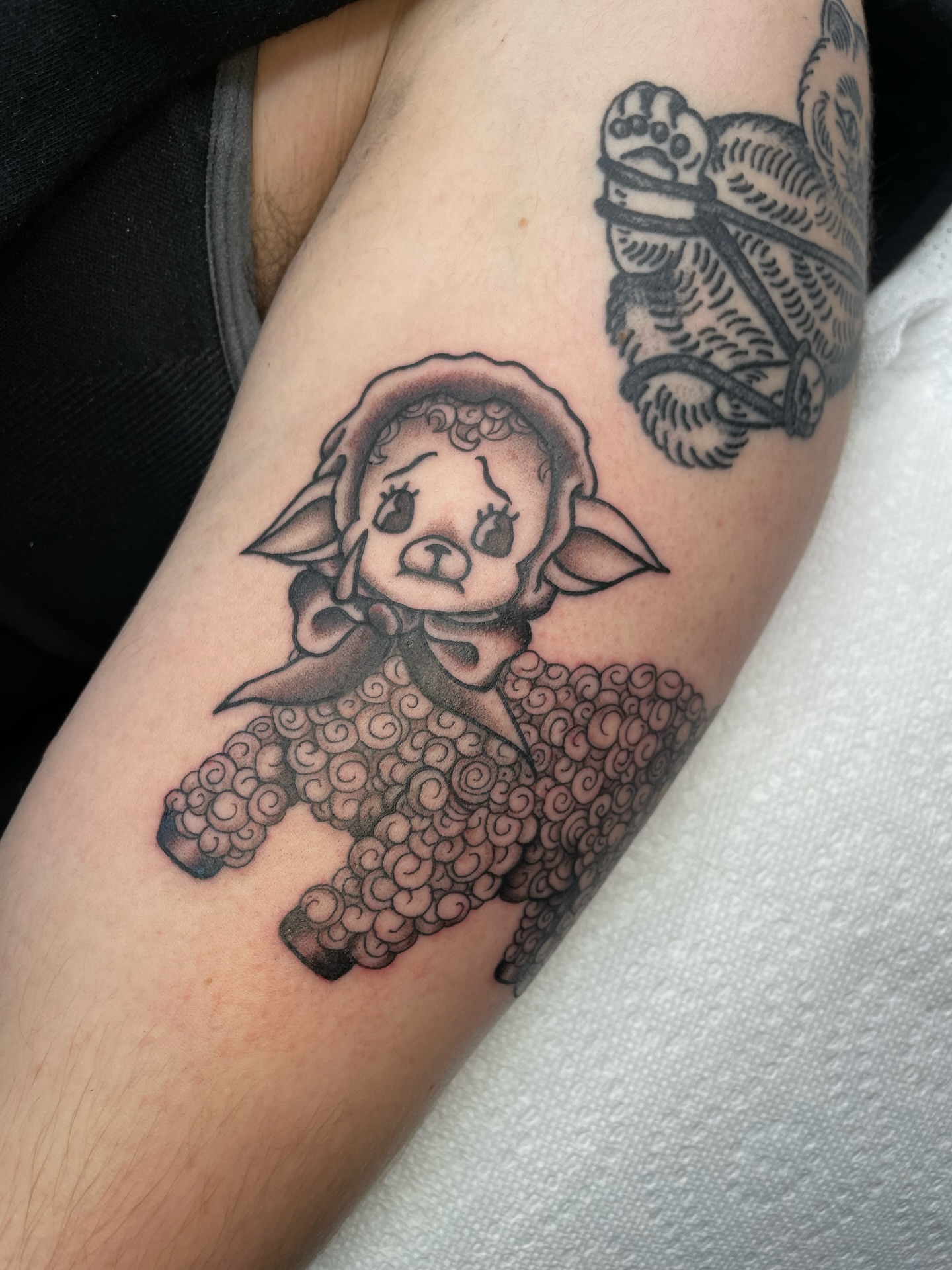 Tattoo by @firststepentropy — black_and_grey