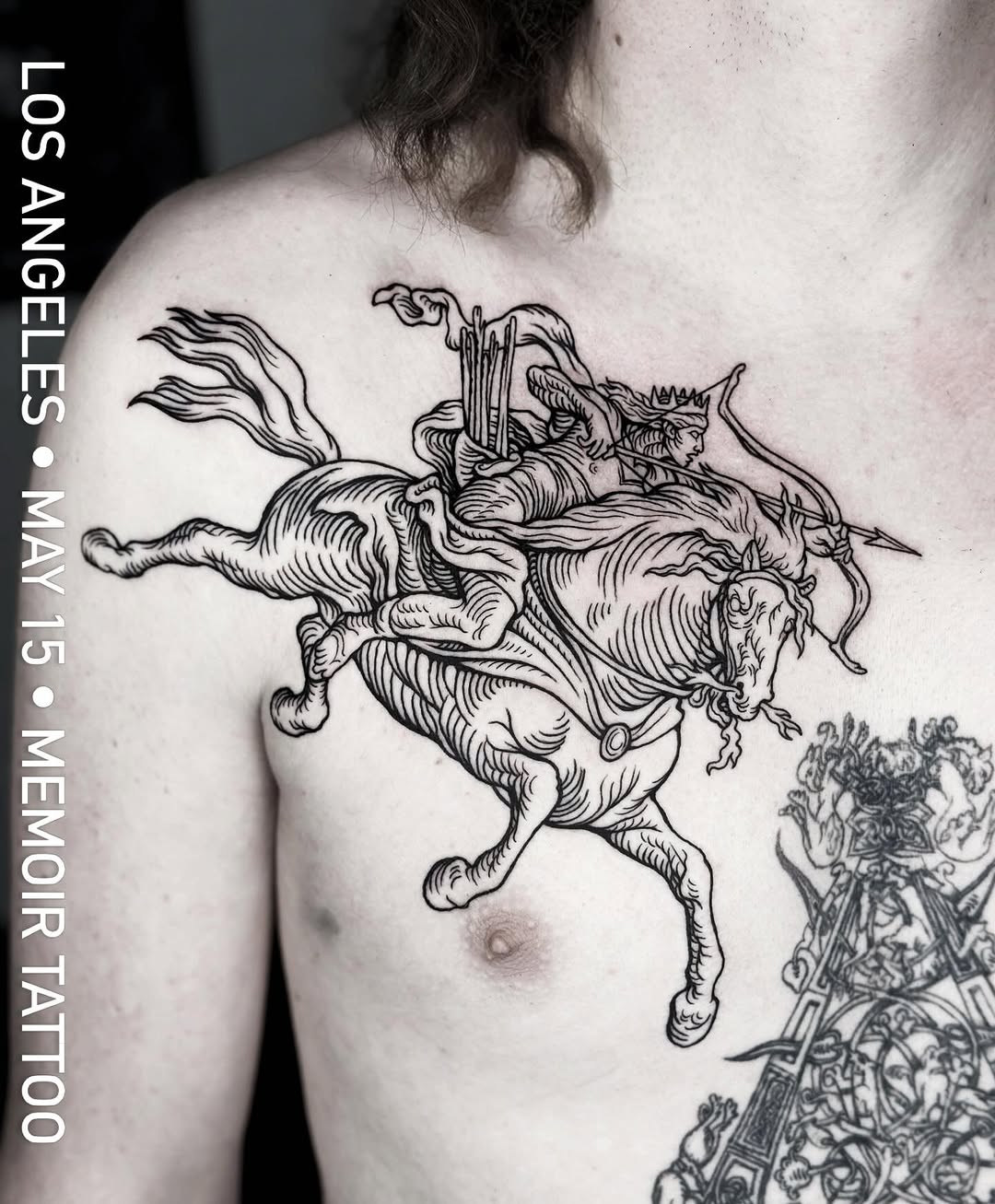 Tattoo by @sashawoland β illustrative, blackwork