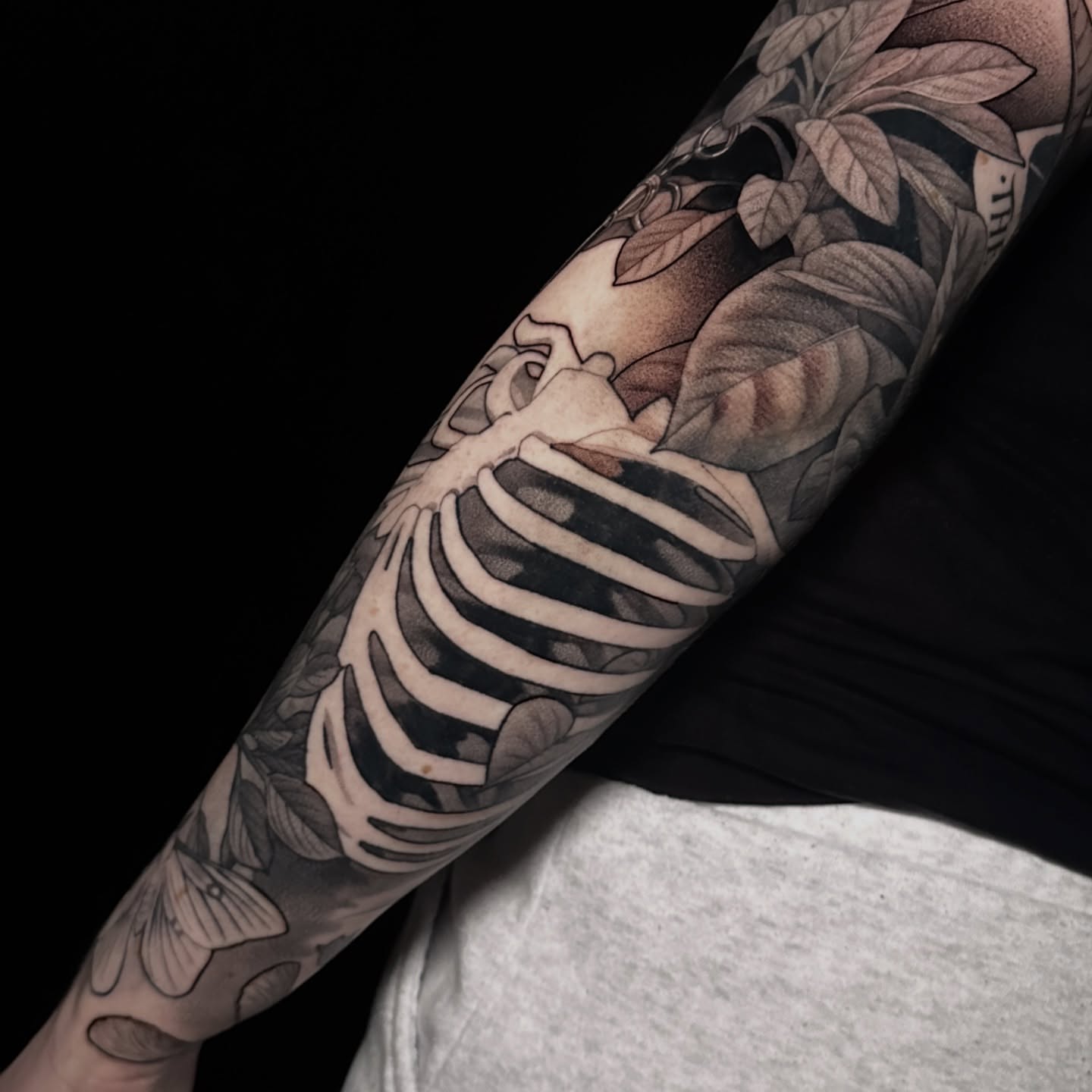 Tattoo by @tattoosandtealeaves — black_and_grey, realism