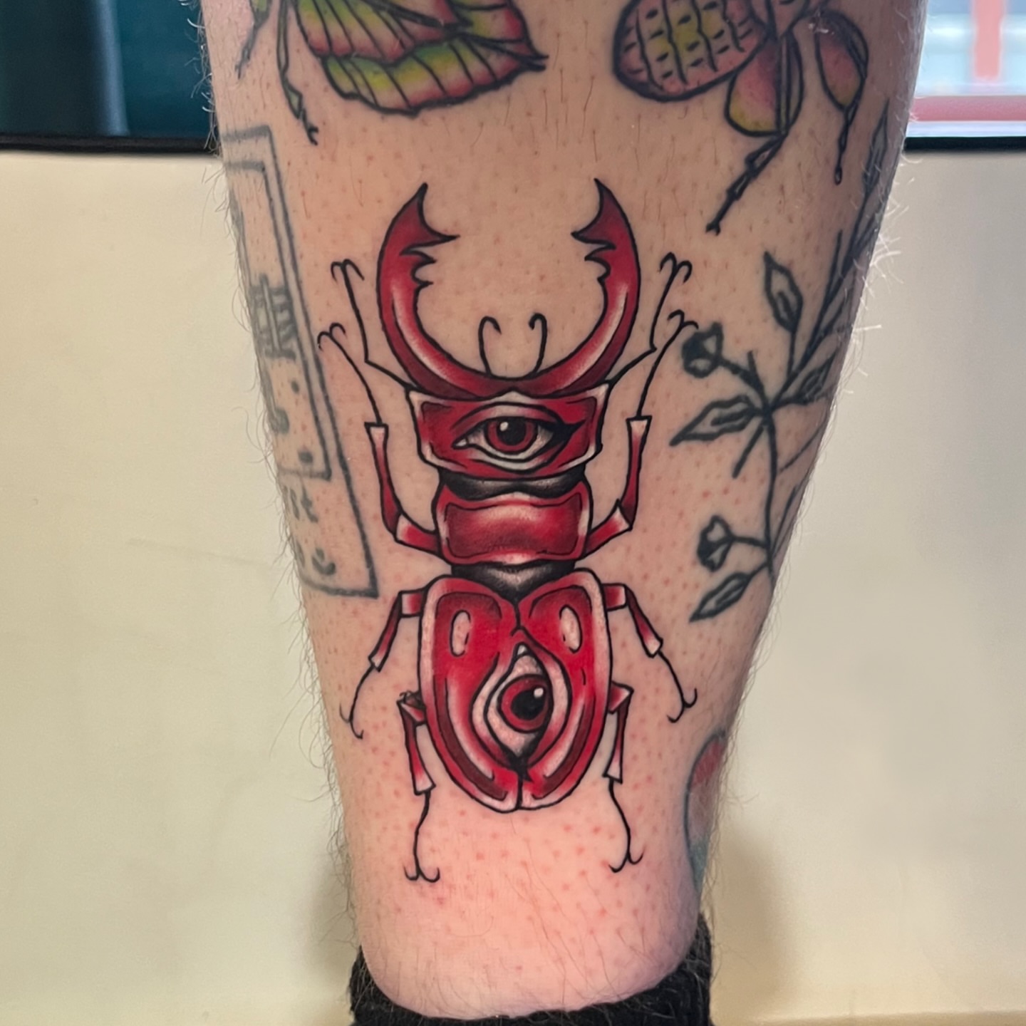 Tattoo by @morganeden.tattoos — american_traditional, dotwork