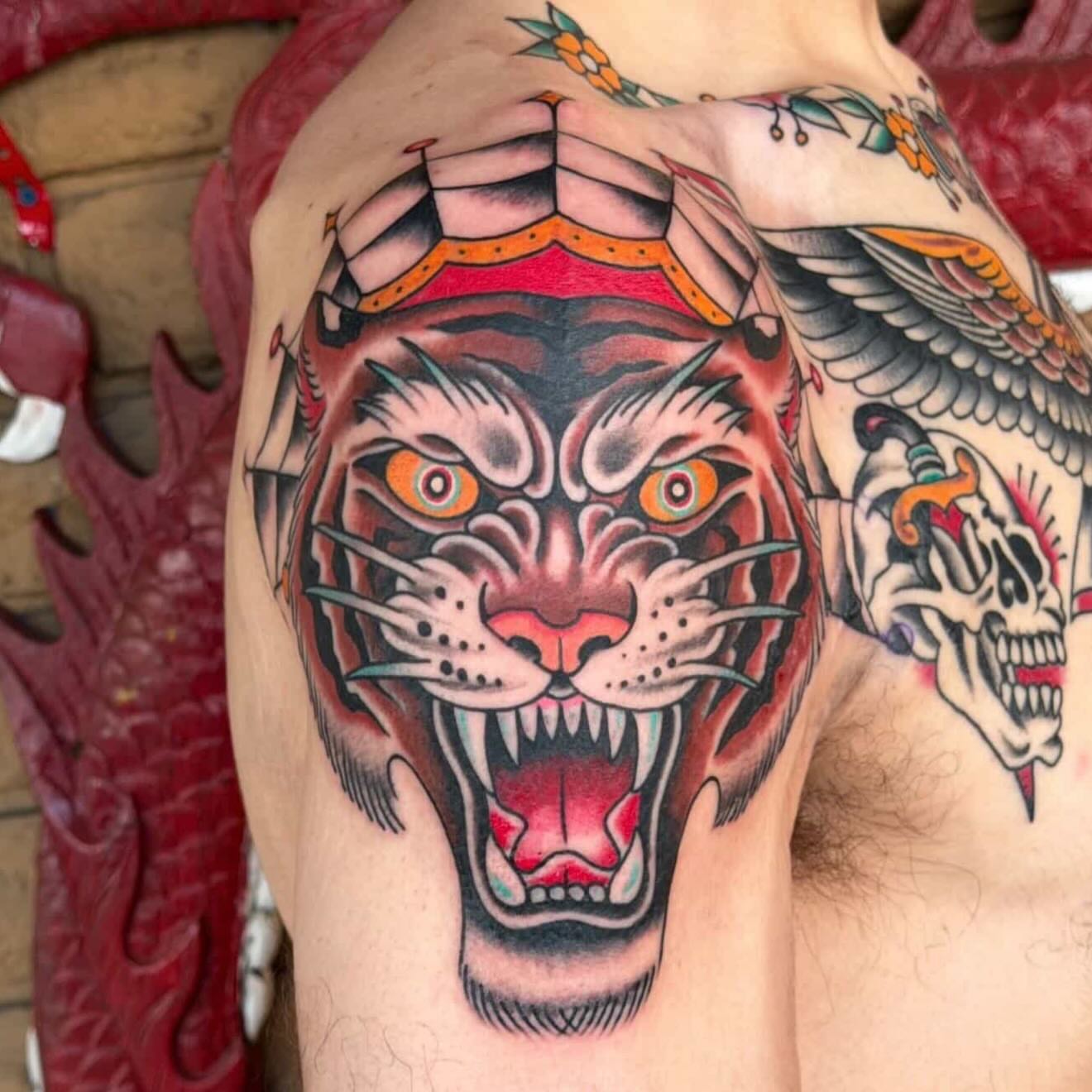 Tattoo by @chris_de_armas — american_traditional, realism