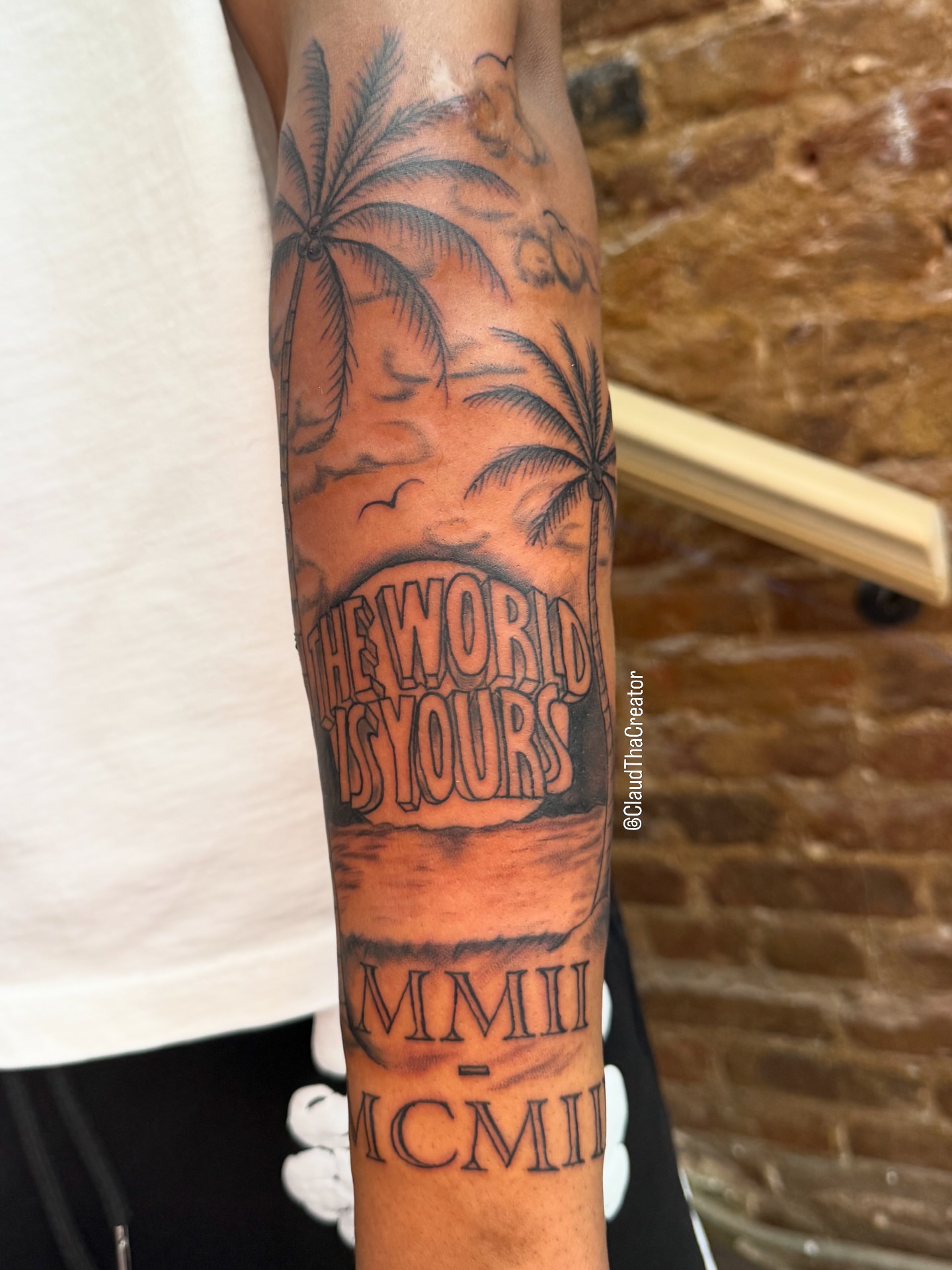 Tattoo by @claudthacreator — black_and_grey