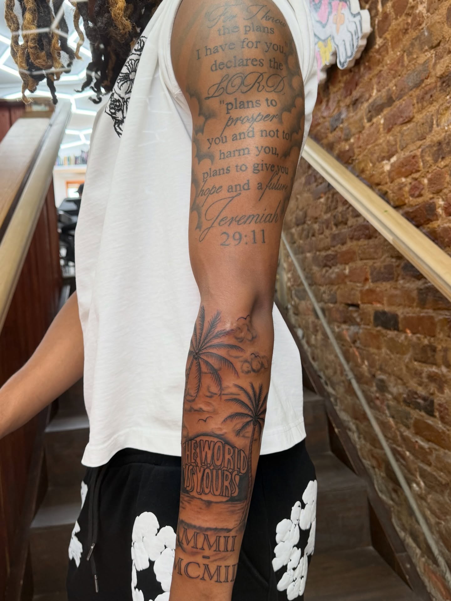 Script lettering lettering script tattoo on the forearm by claud, Atlanta, Georgia