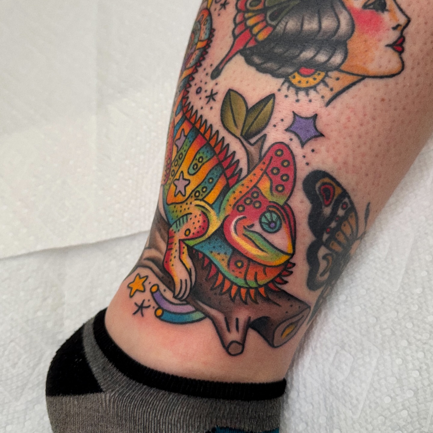 Tattoo by @rarespider — american_traditional