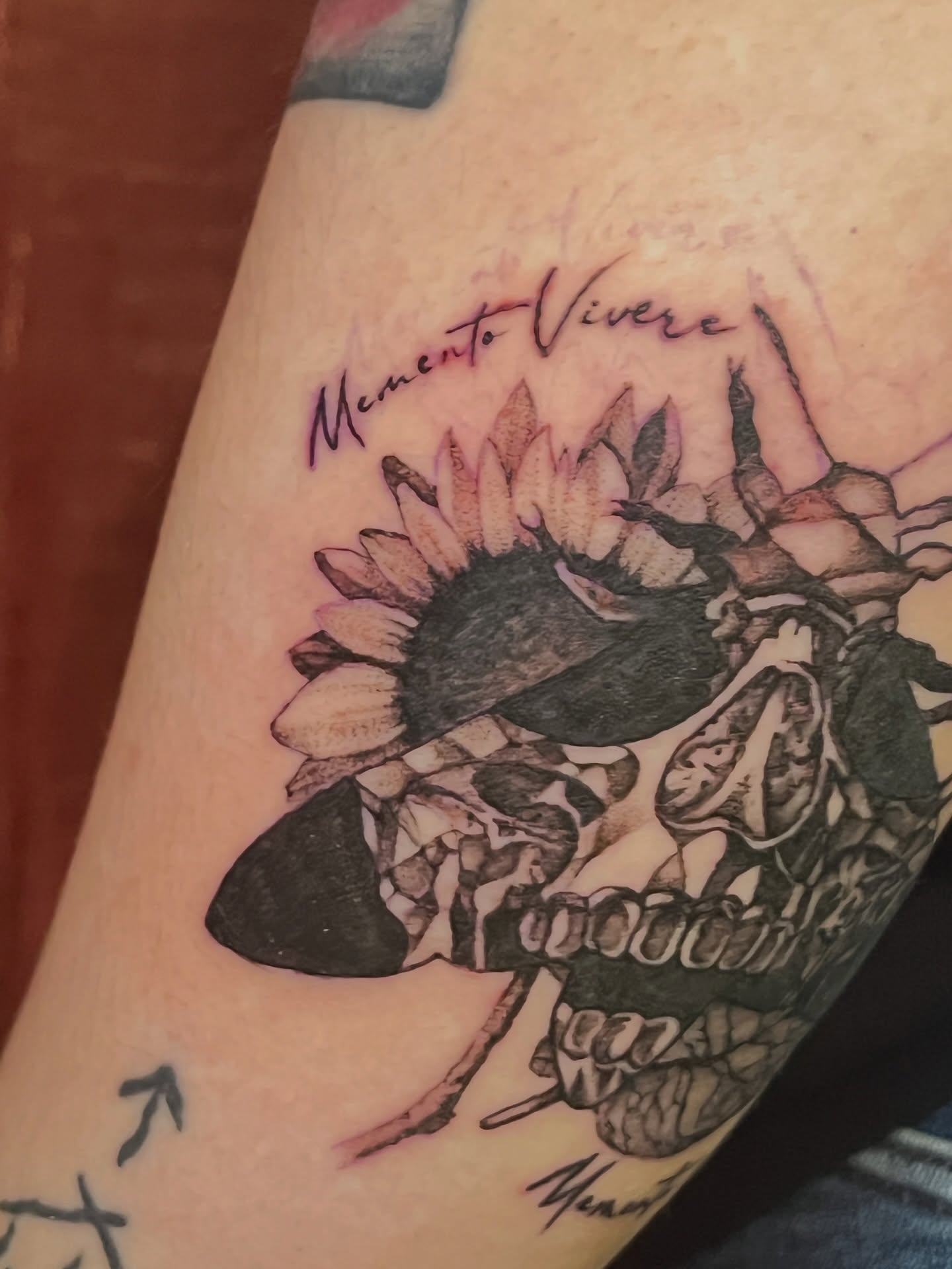 Tattoo by @battlekatgalactica — black_and_grey, realism