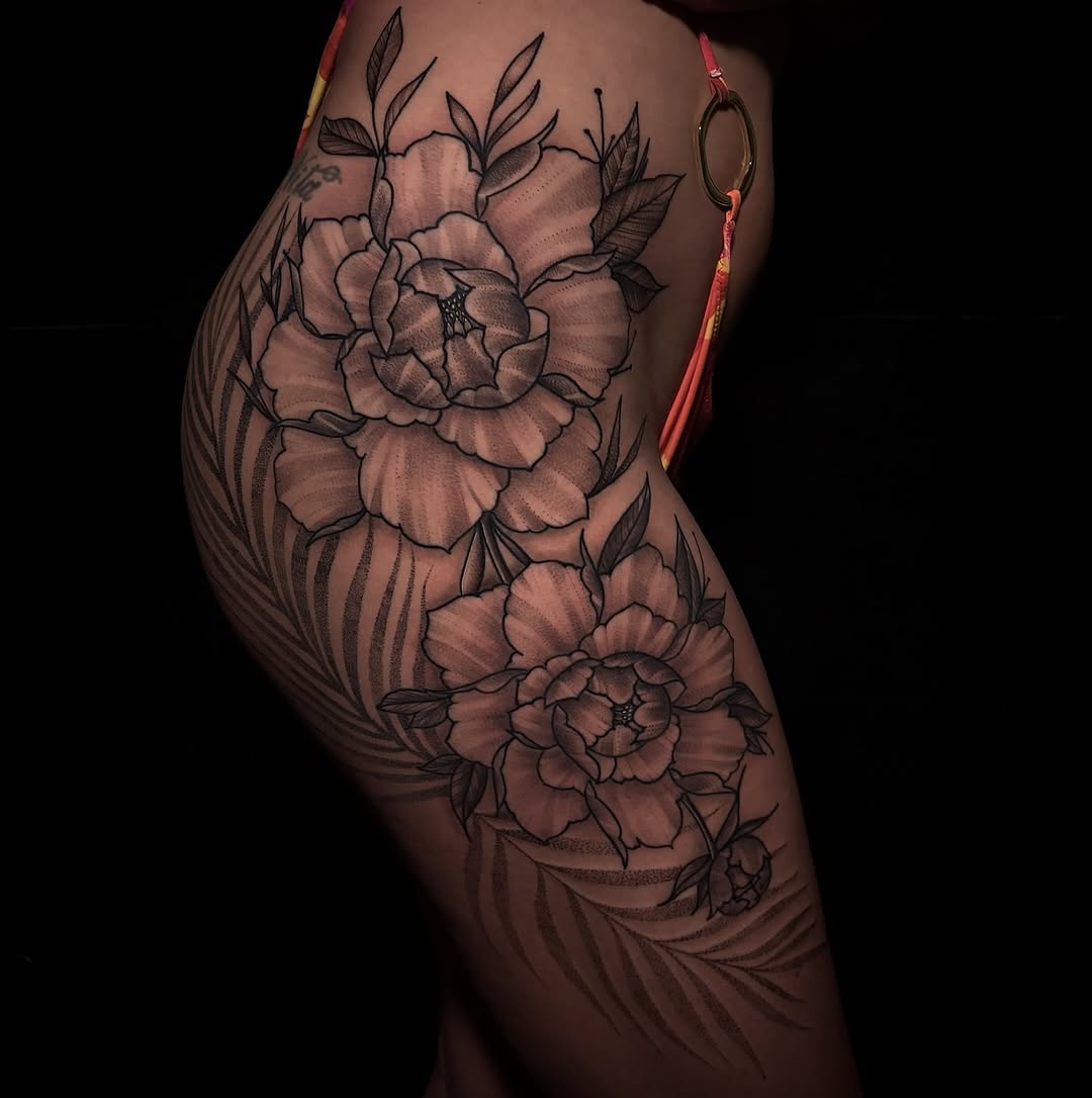 Tattoo by @mikelopeztattoo — black_and_grey, dotwork