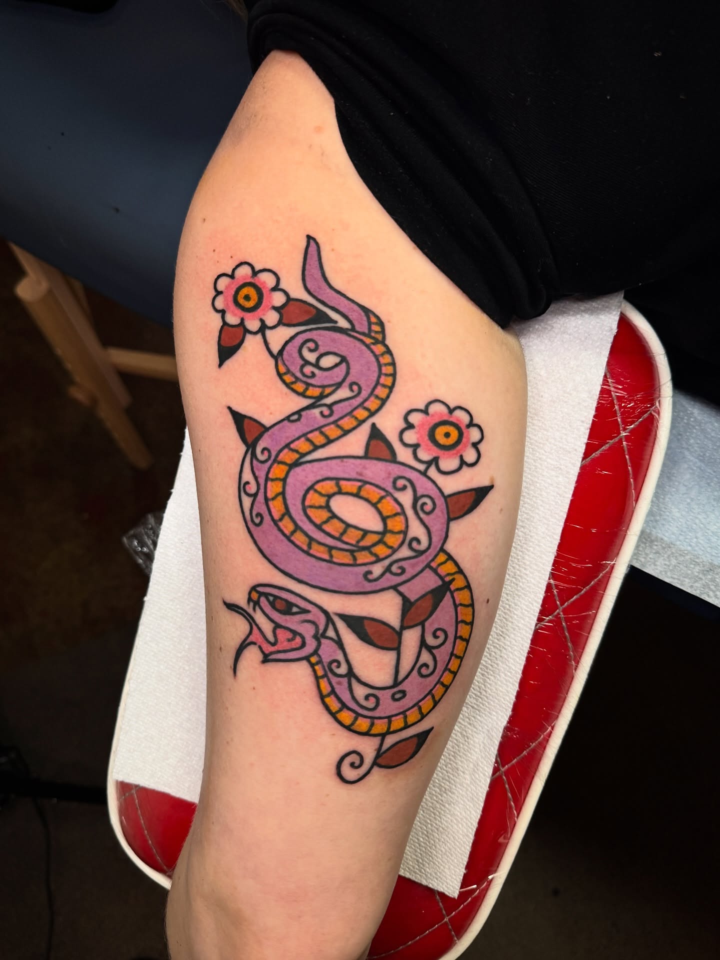 Tattoo by @lilygtattoo β american_traditional, ornamental