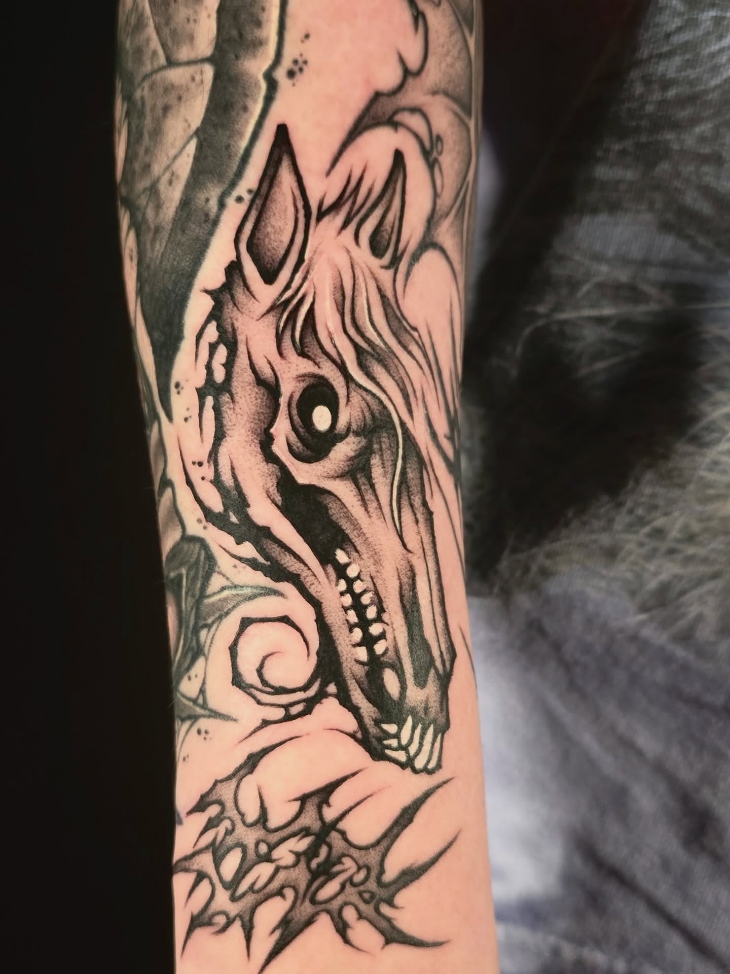 Tattoo by @deathcandy_art — black_and_grey, realism