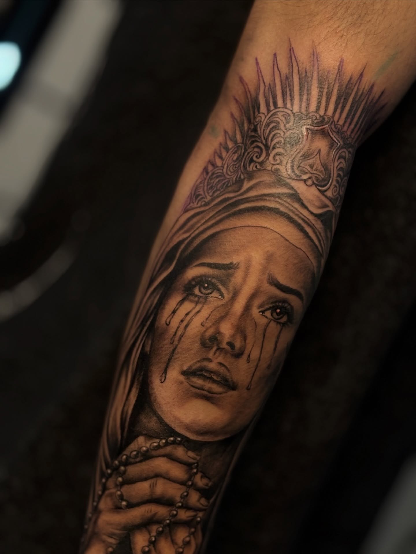 Tattoo by @blessedbychapo — realism, dark_realism