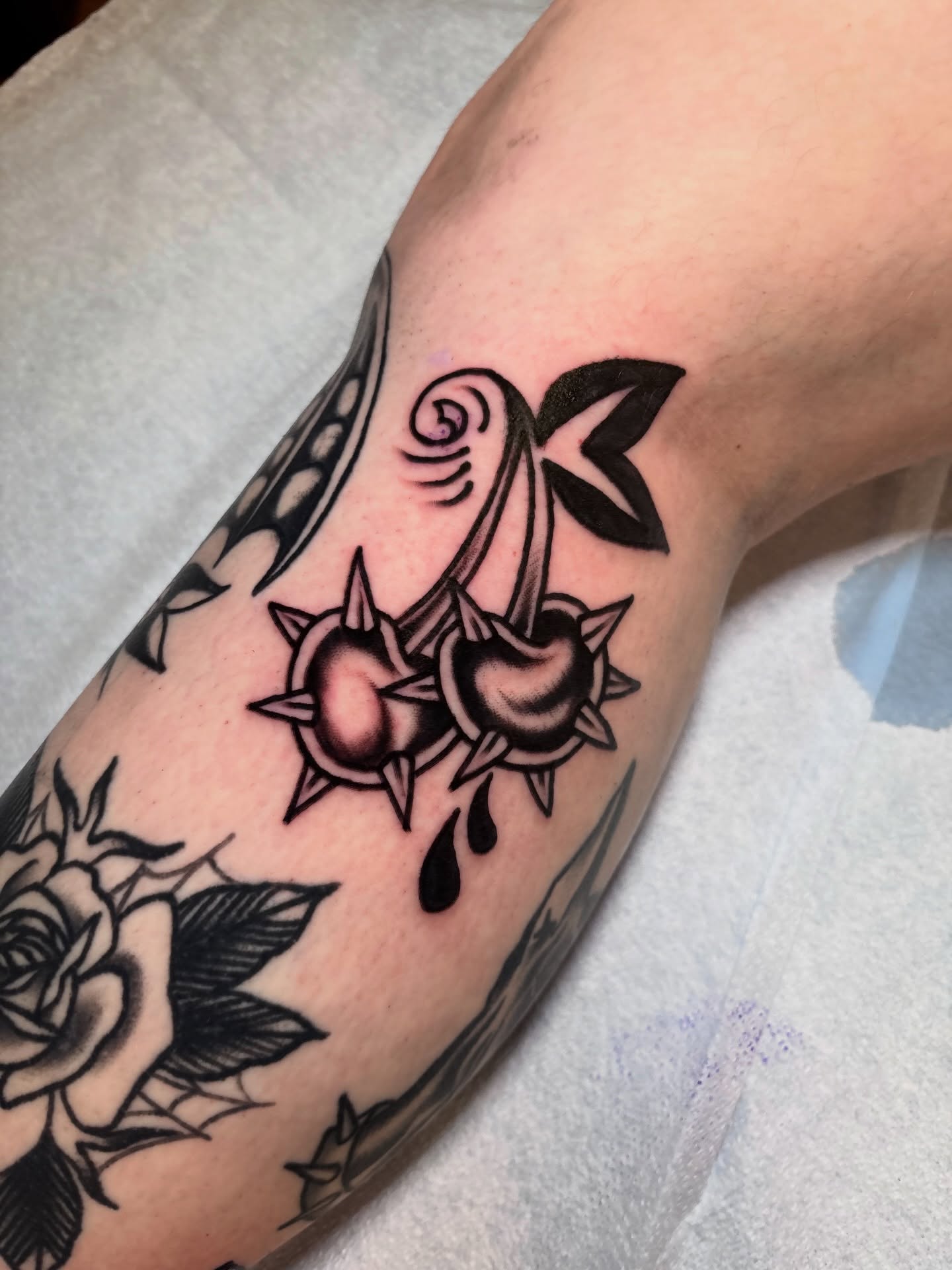 Tattoo by @nickytats — american_traditional, black_and_grey