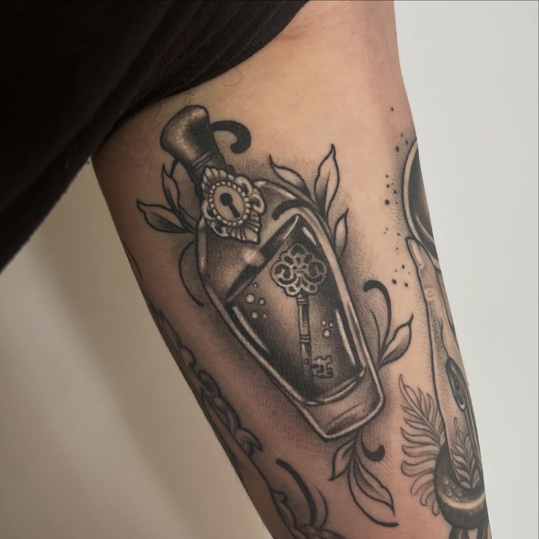 Tattoo by @whitneyh_tattoos — black_and_grey, realism