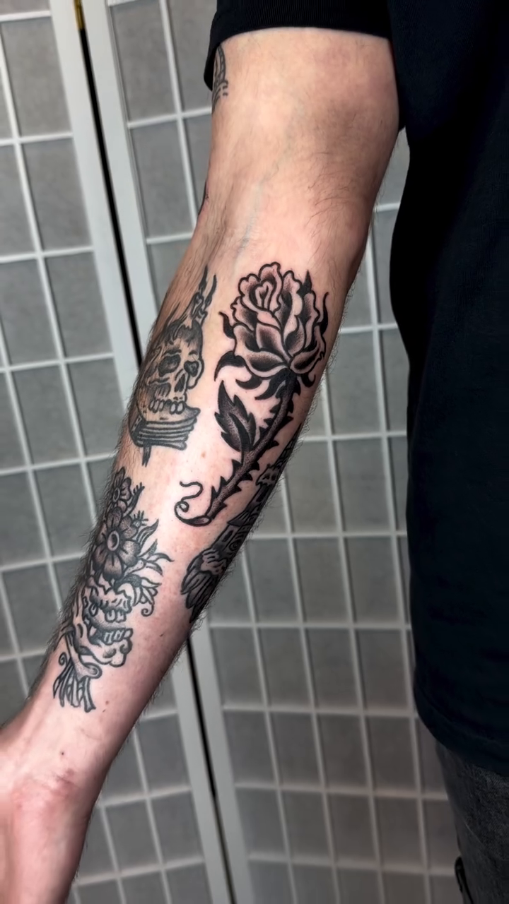 Tattoo by @sadvladink — black_and_grey, realism