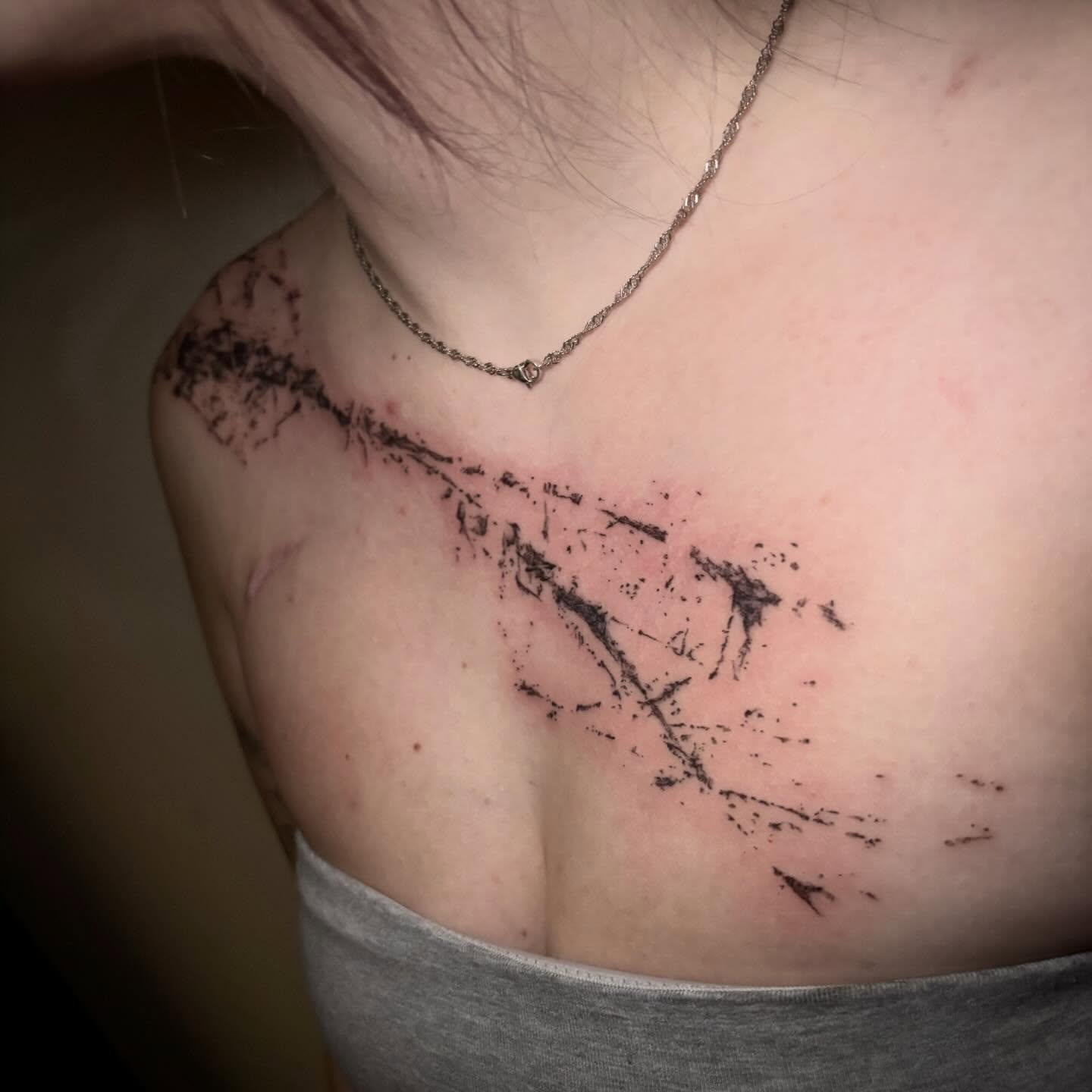 Tattoo by @unknownliquids — dotwork