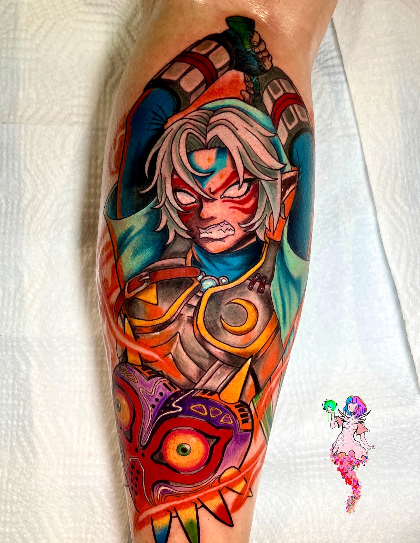 Tattoo by @aguaviva.tattoos — anime